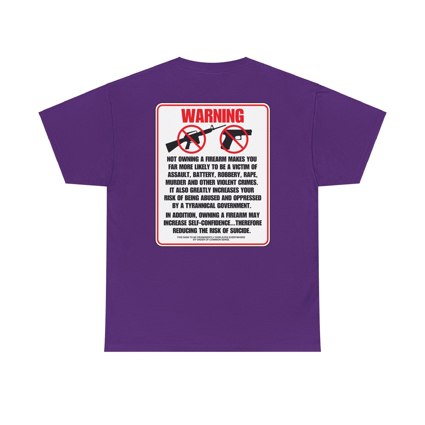 Firearm Safety! Unisex Heavy Cotton Tee