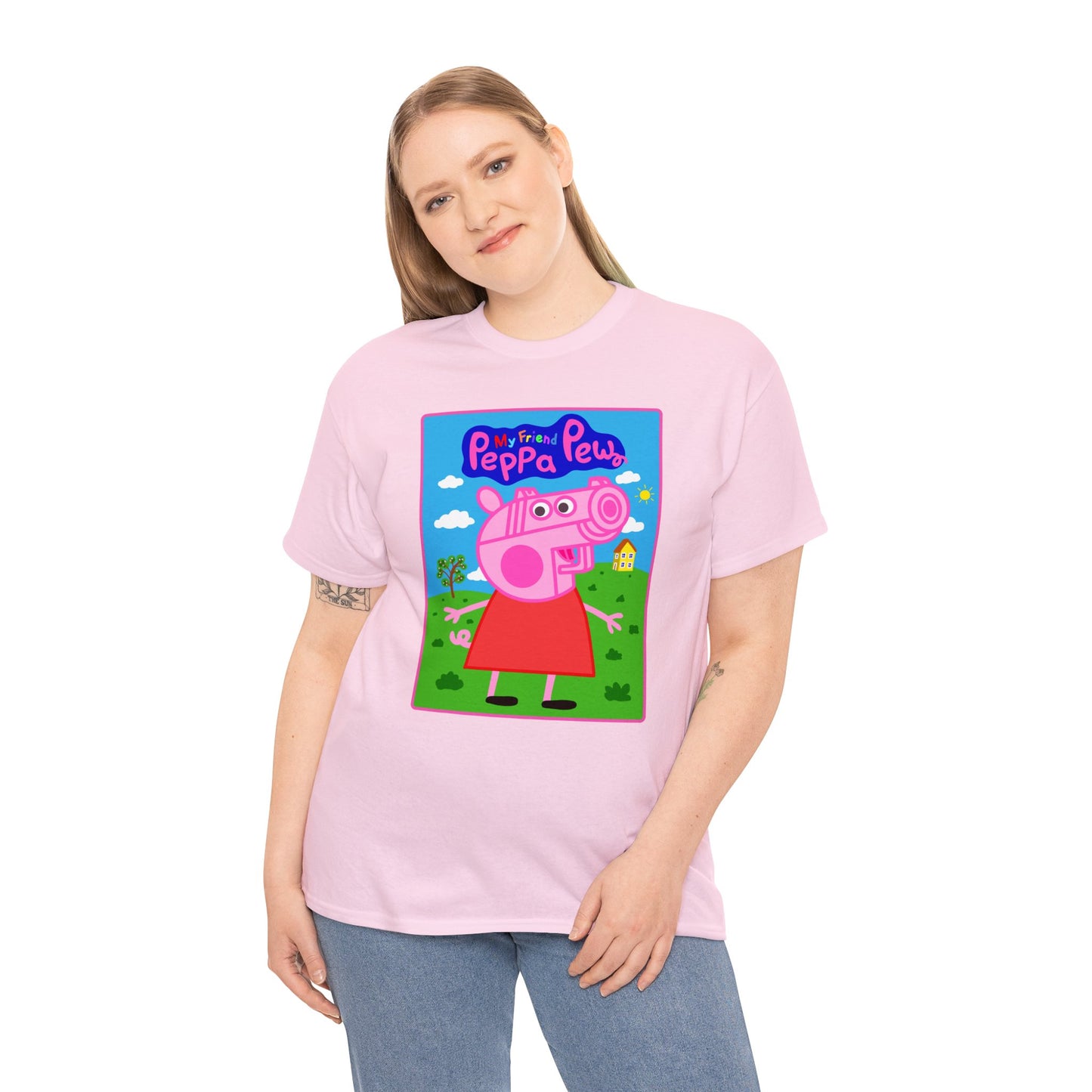 Peppa Pew Unisex Heavy Cotton Tee