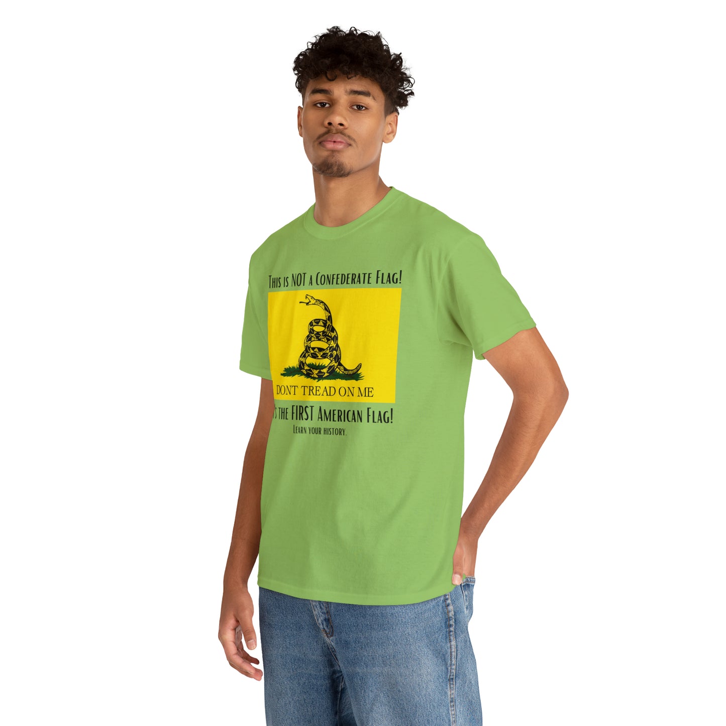 1st American Flag Unisex Heavy Cotton Tee