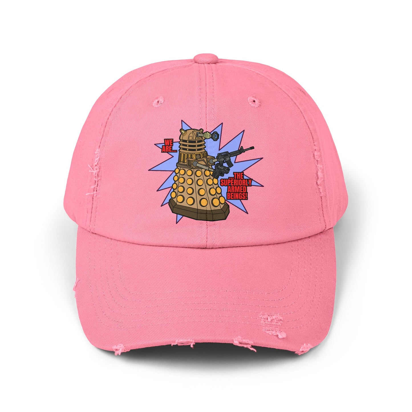 "Dalek" Superiorly Armed Beings! Unisex Distressed Cap