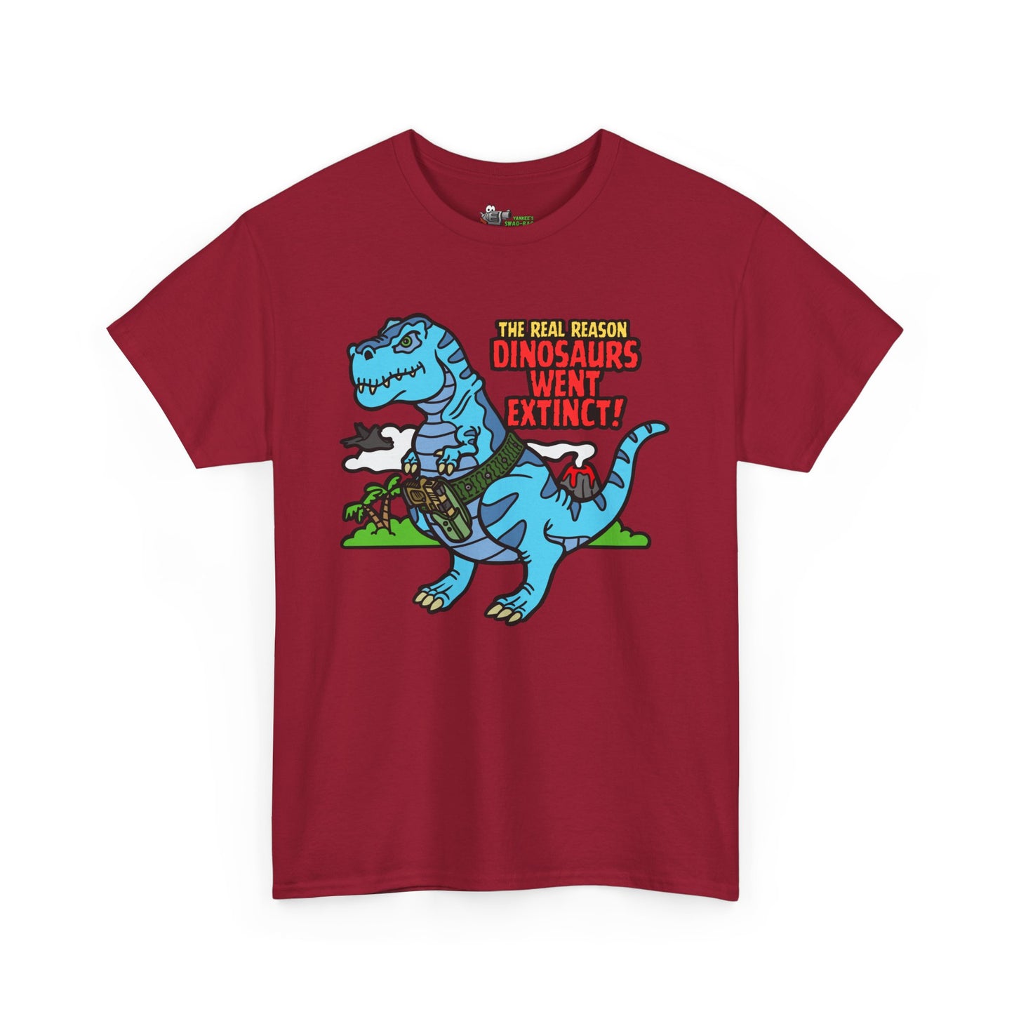 How Dinosaurs Went Extinct! Unisex Heavy Cotton Tee