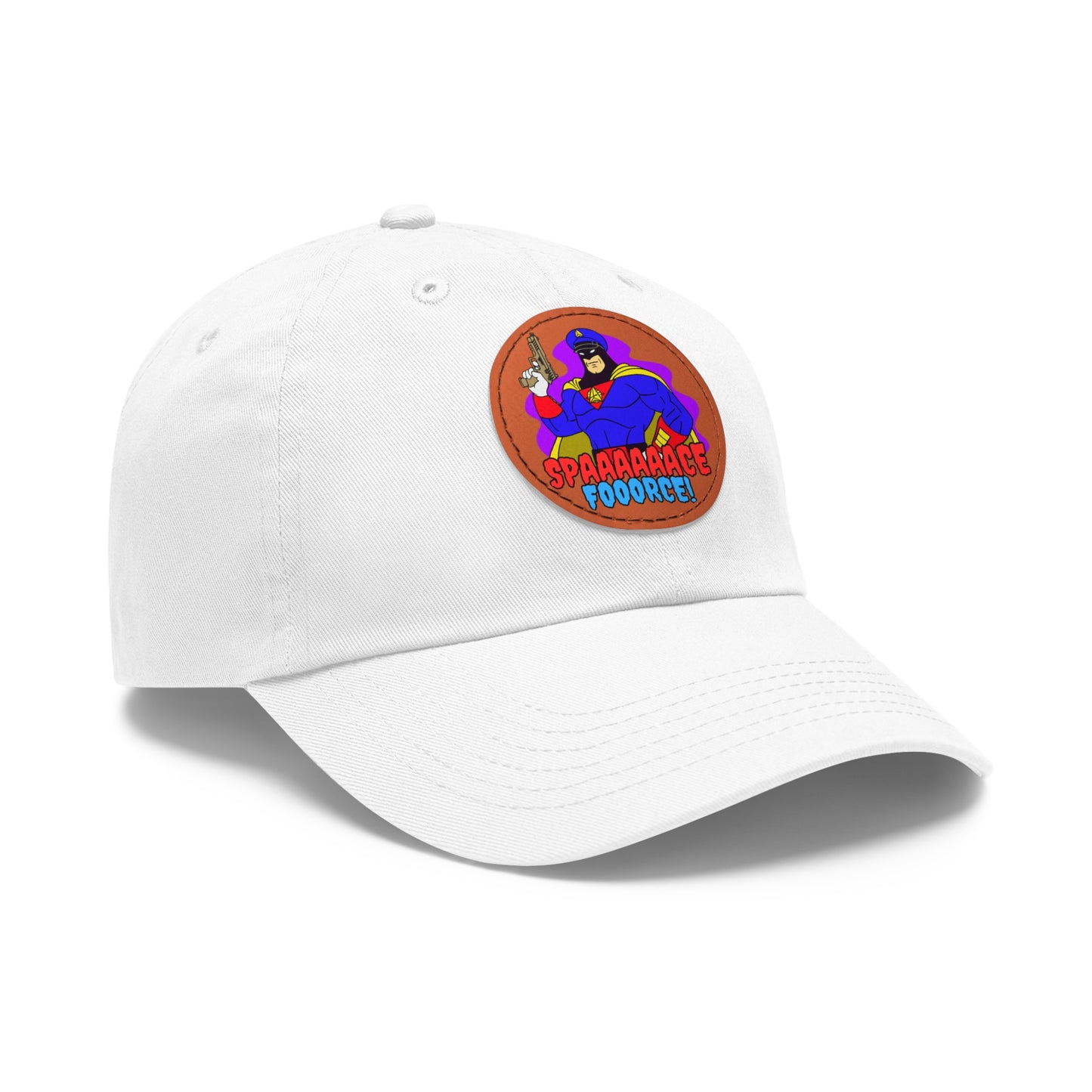 Space Force! Dad Hat with Leather Patch (Round)
