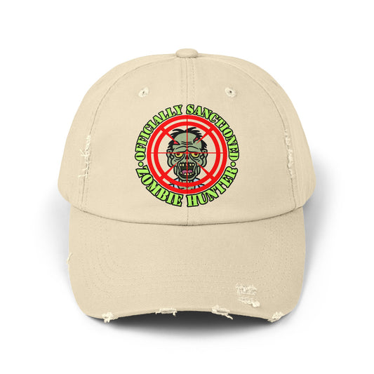 Zombie Hunter Unisex Distressed Cap