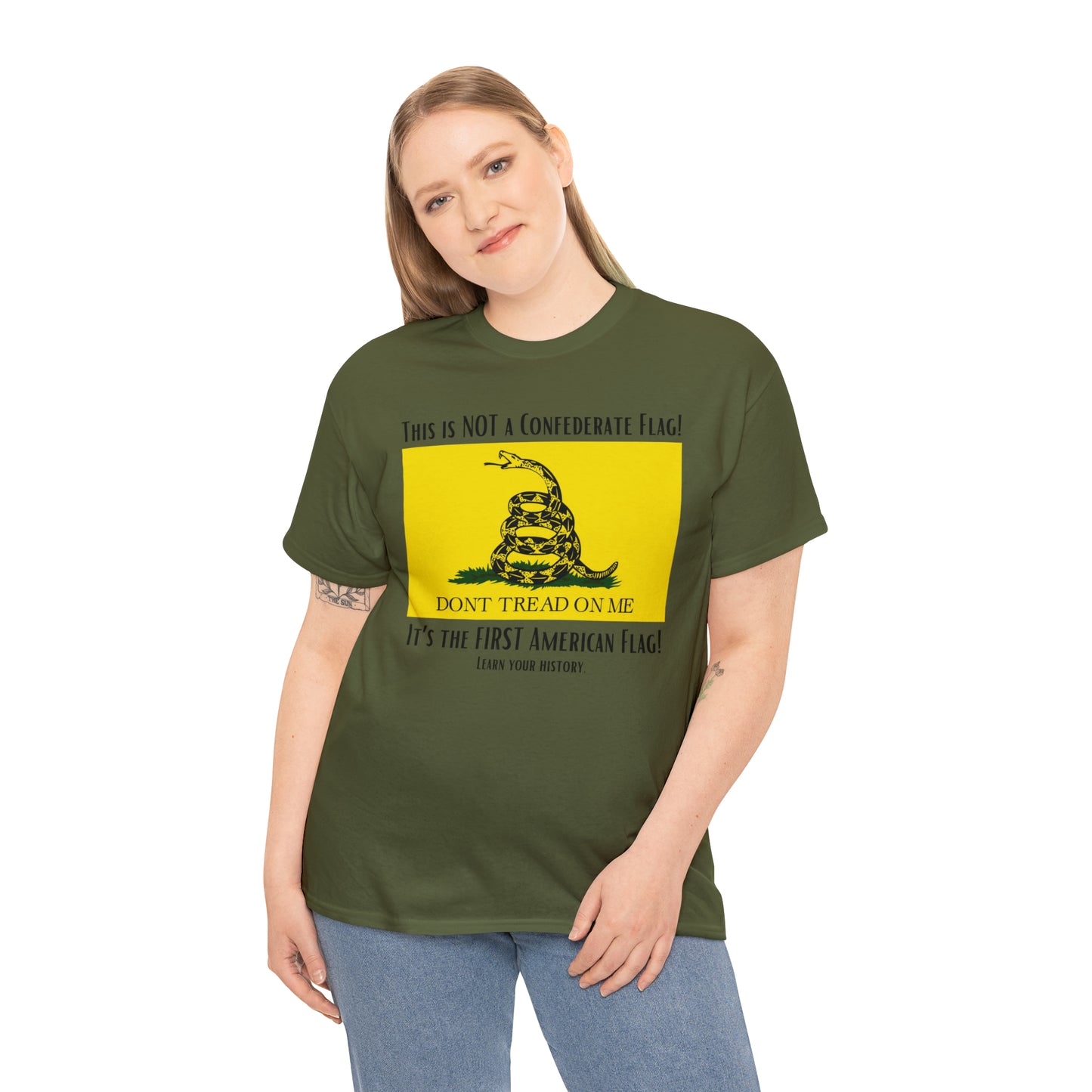1st American Flag Unisex Heavy Cotton Tee