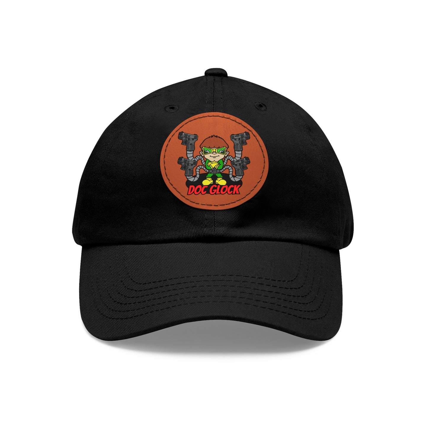 Doc Glock! Dad Hat with Leather Patch (Round)