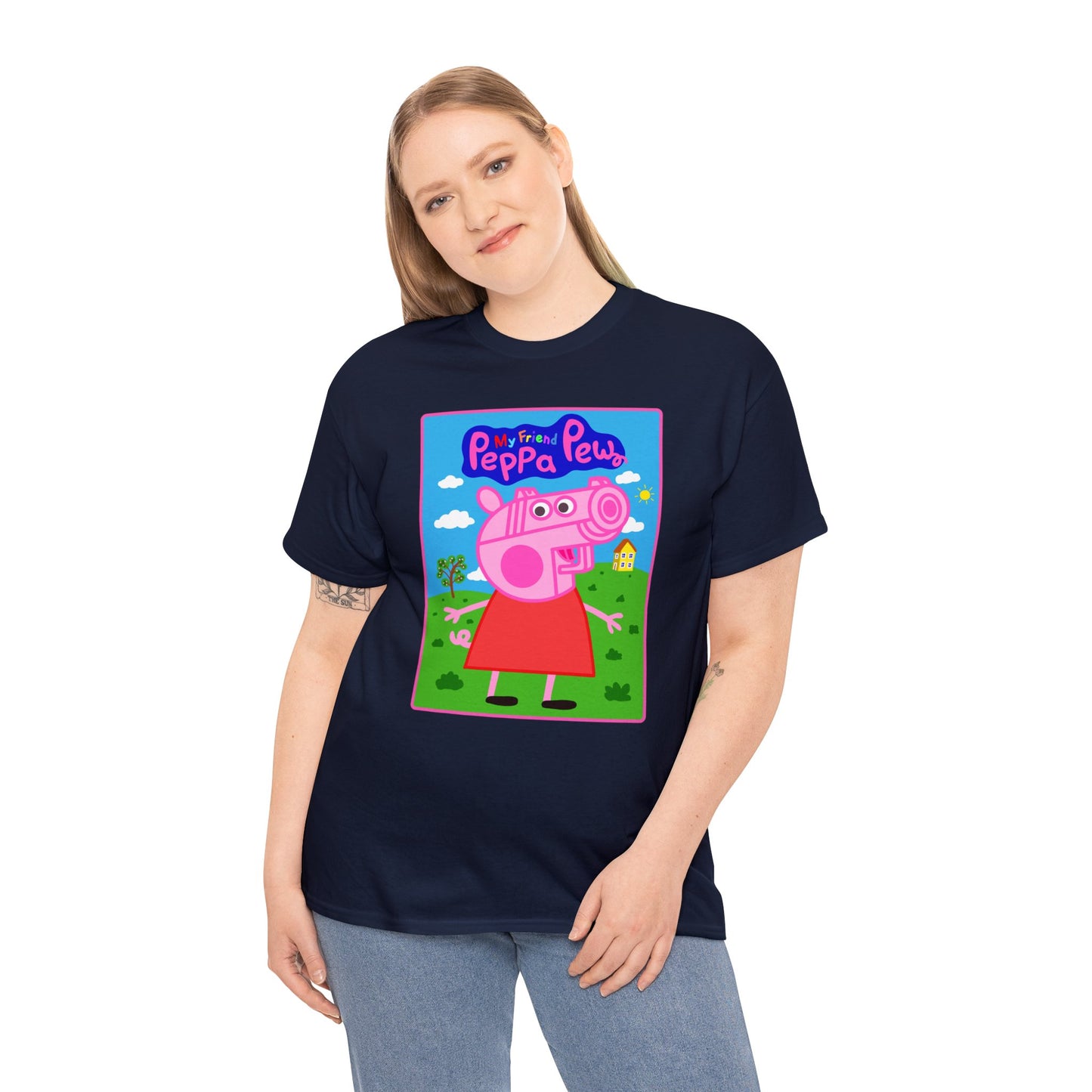 Peppa Pew Unisex Heavy Cotton Tee