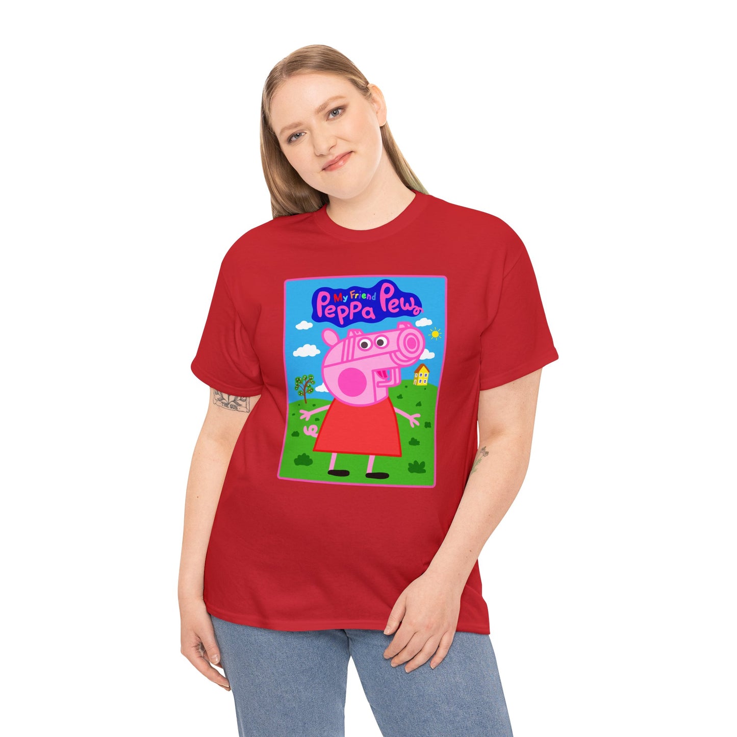 Peppa Pew Unisex Heavy Cotton Tee