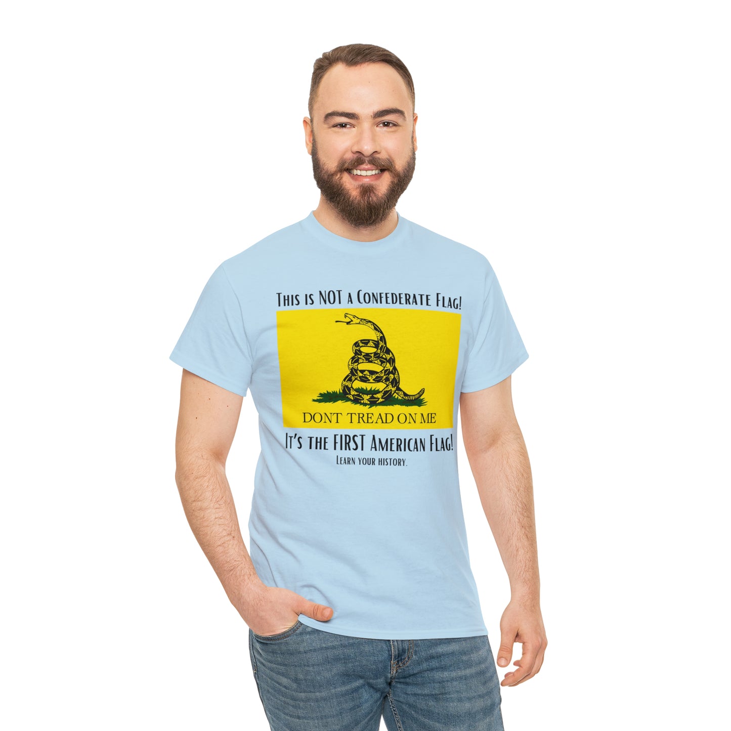 1st American Flag Unisex Heavy Cotton Tee