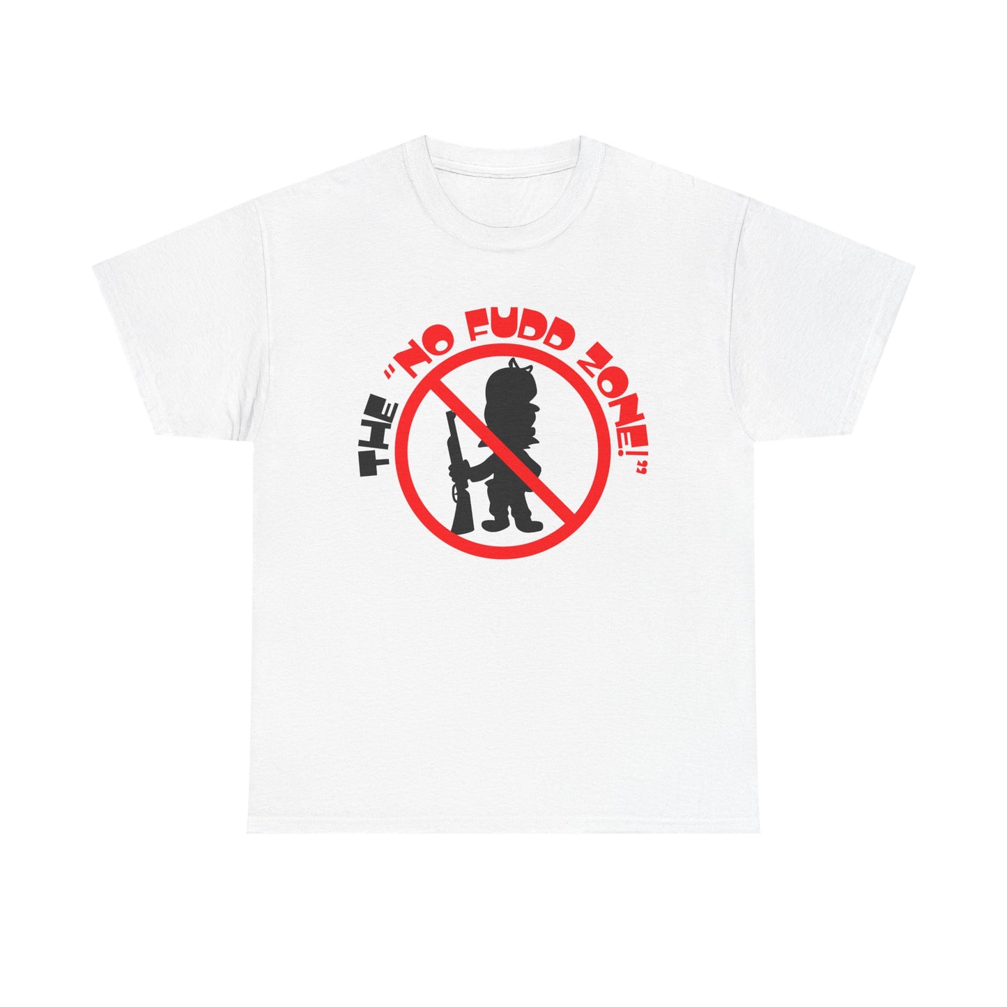 The NO FUDD ZONE! Unisex Heavy Cotton Tee