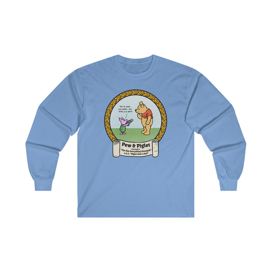Piglet Gets a Gat! Ultra Cotton Long Sleeve Tee