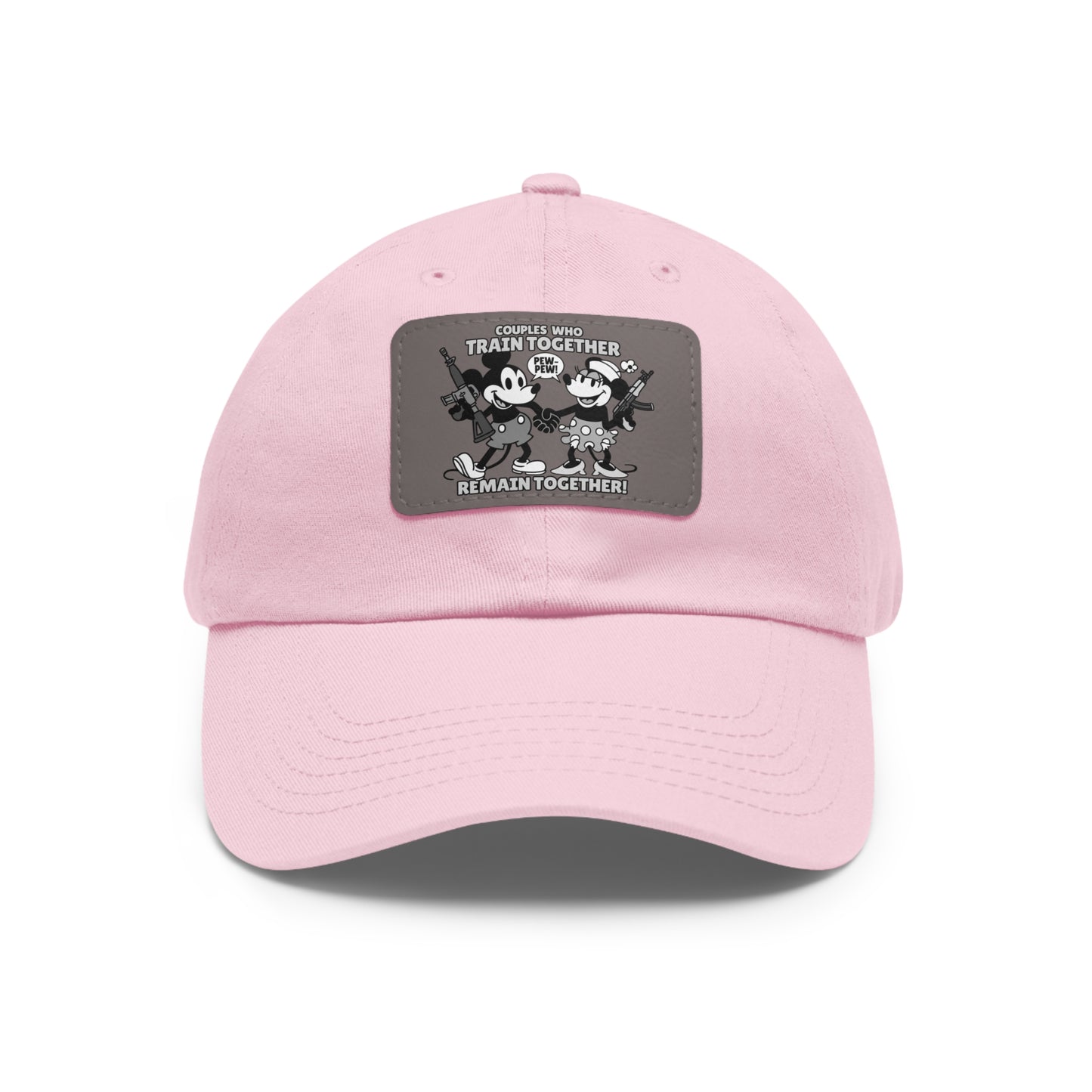 Couple's Therapy! Dad Hat with Leather Patch (Rectangle)