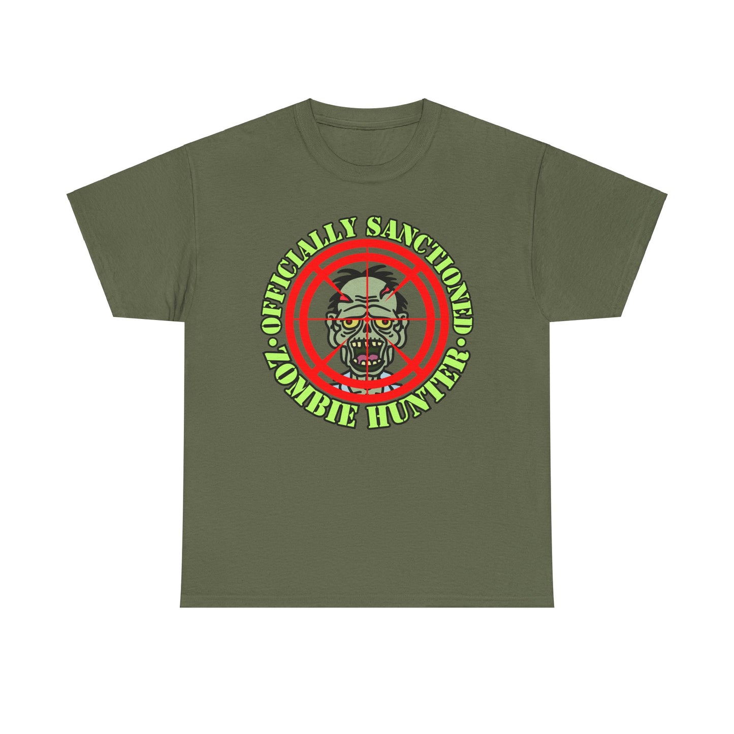 Zombie Hunter Unisex Heavy Cotton Tee