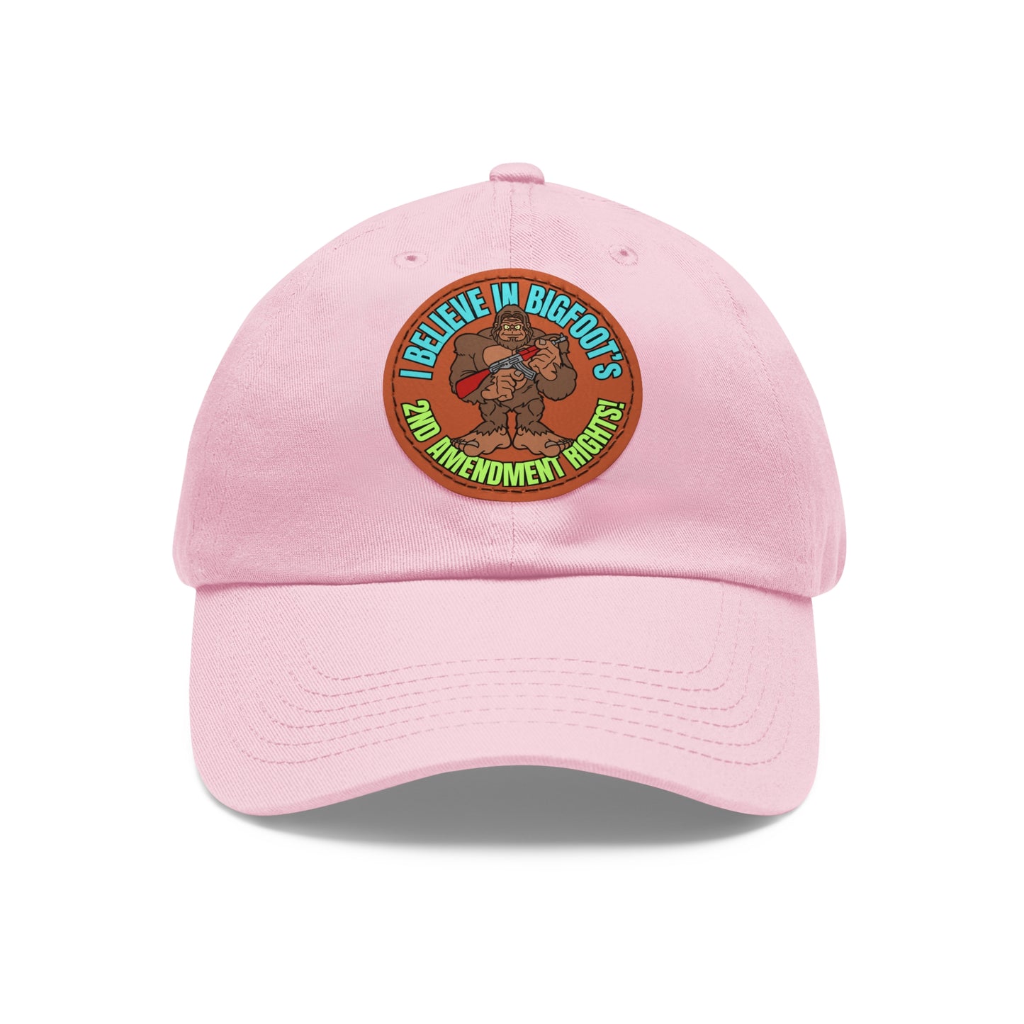 I Believe! Dad Hat with Leather Patch (Round)