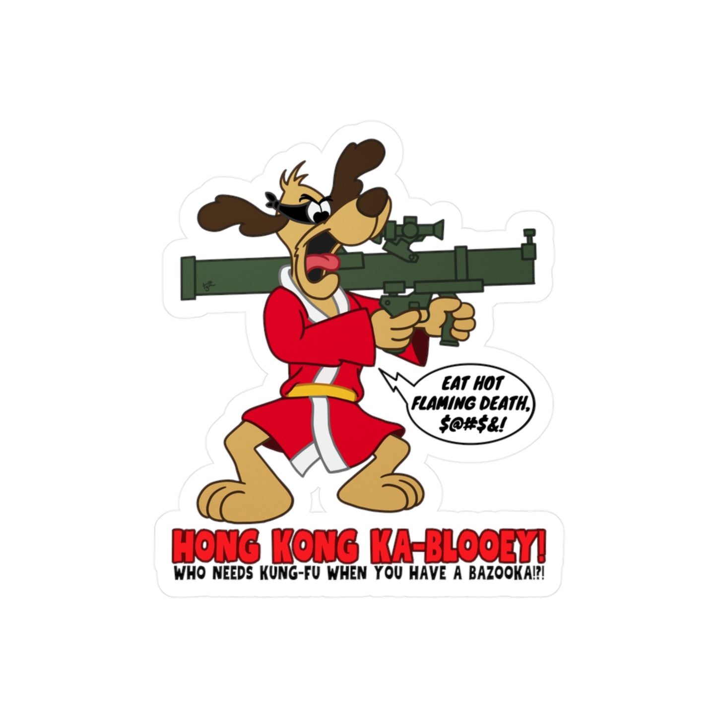 Hong Kong Ka-Blooey! Kiss-Cut Vinyl Decals