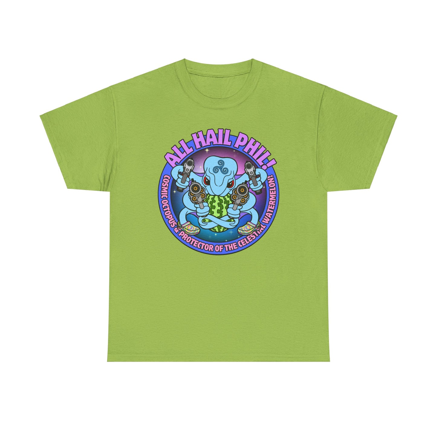 Cosmic Octopus! Unisex Heavy Cotton Tee
