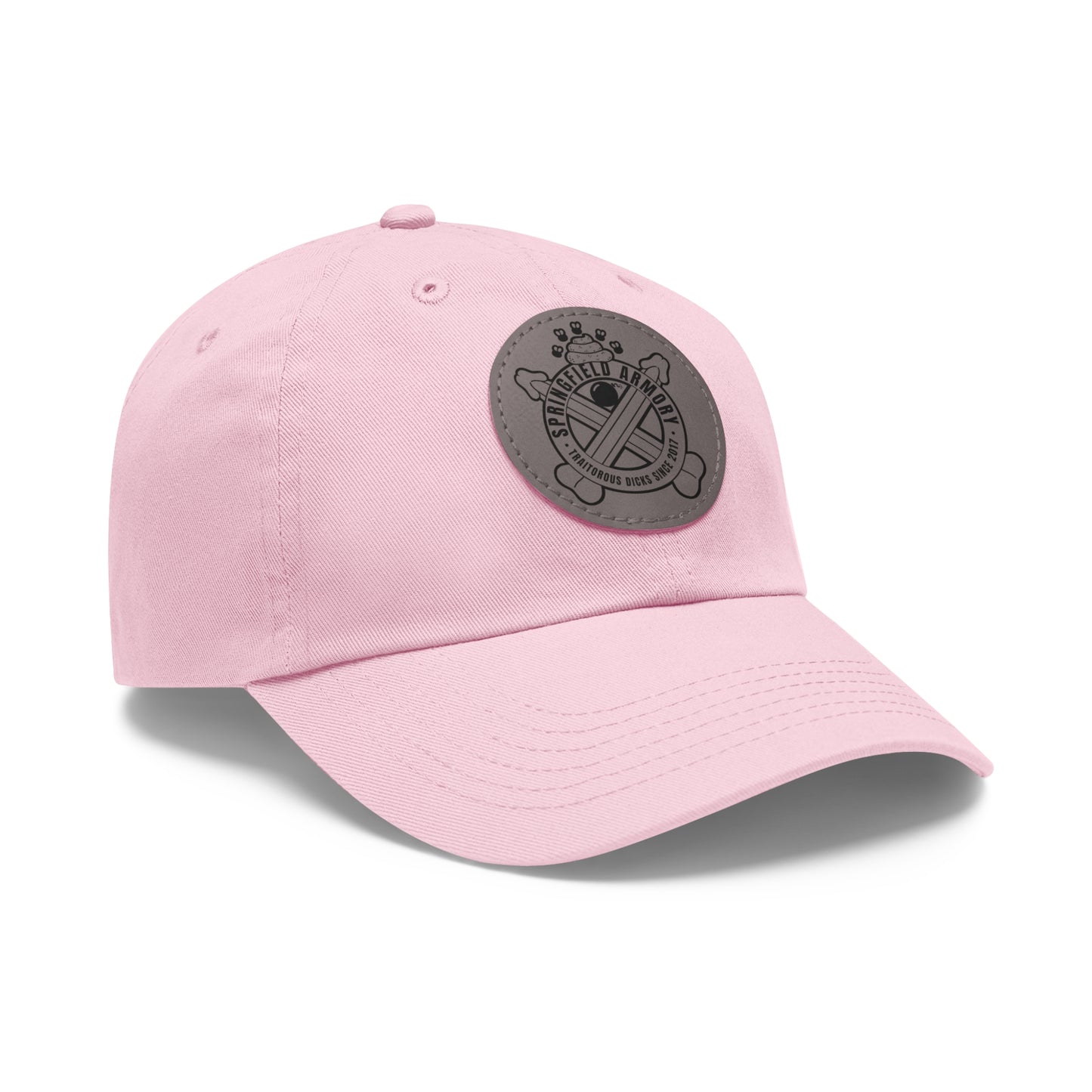 Springfield Dicks! Dad Hat with Leather Patch (Round)
