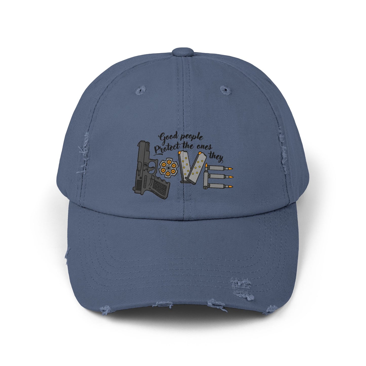 Good People! Unisex Distressed Cap