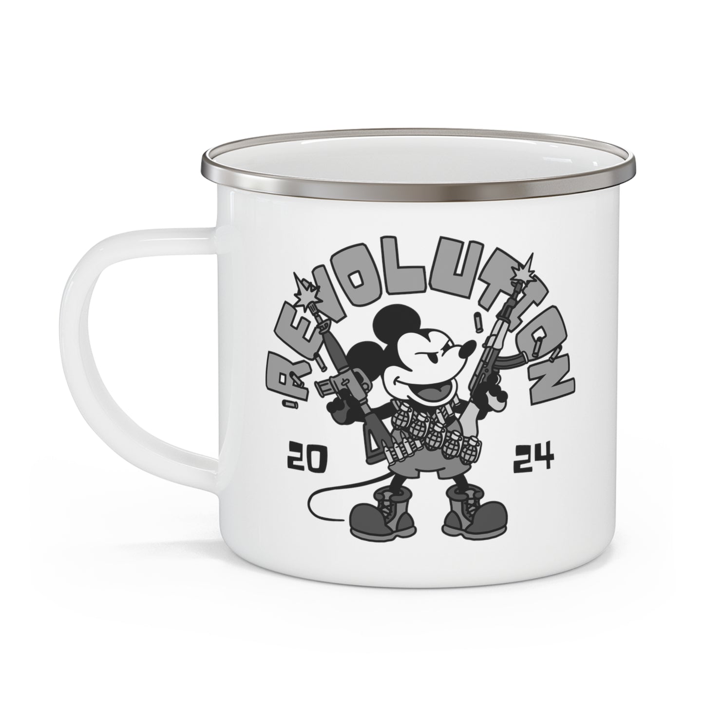 Revolutionary Willie 2024! Enamel Camping Mug
