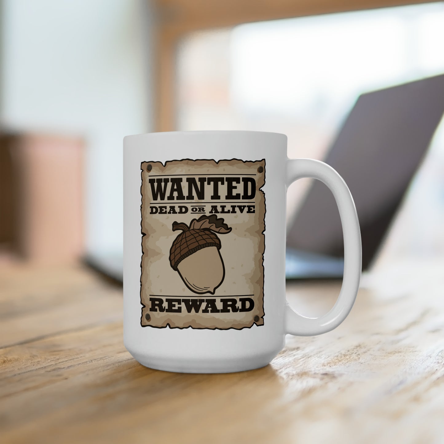 Wanted Nut! Ceramic Mug 15oz