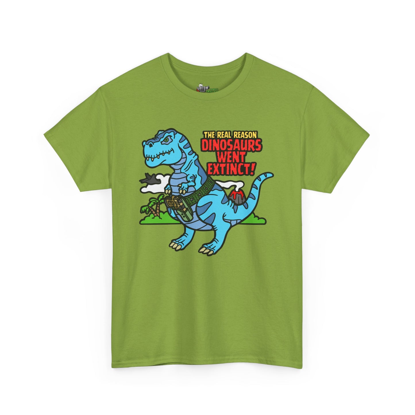How Dinosaurs Went Extinct! Unisex Heavy Cotton Tee