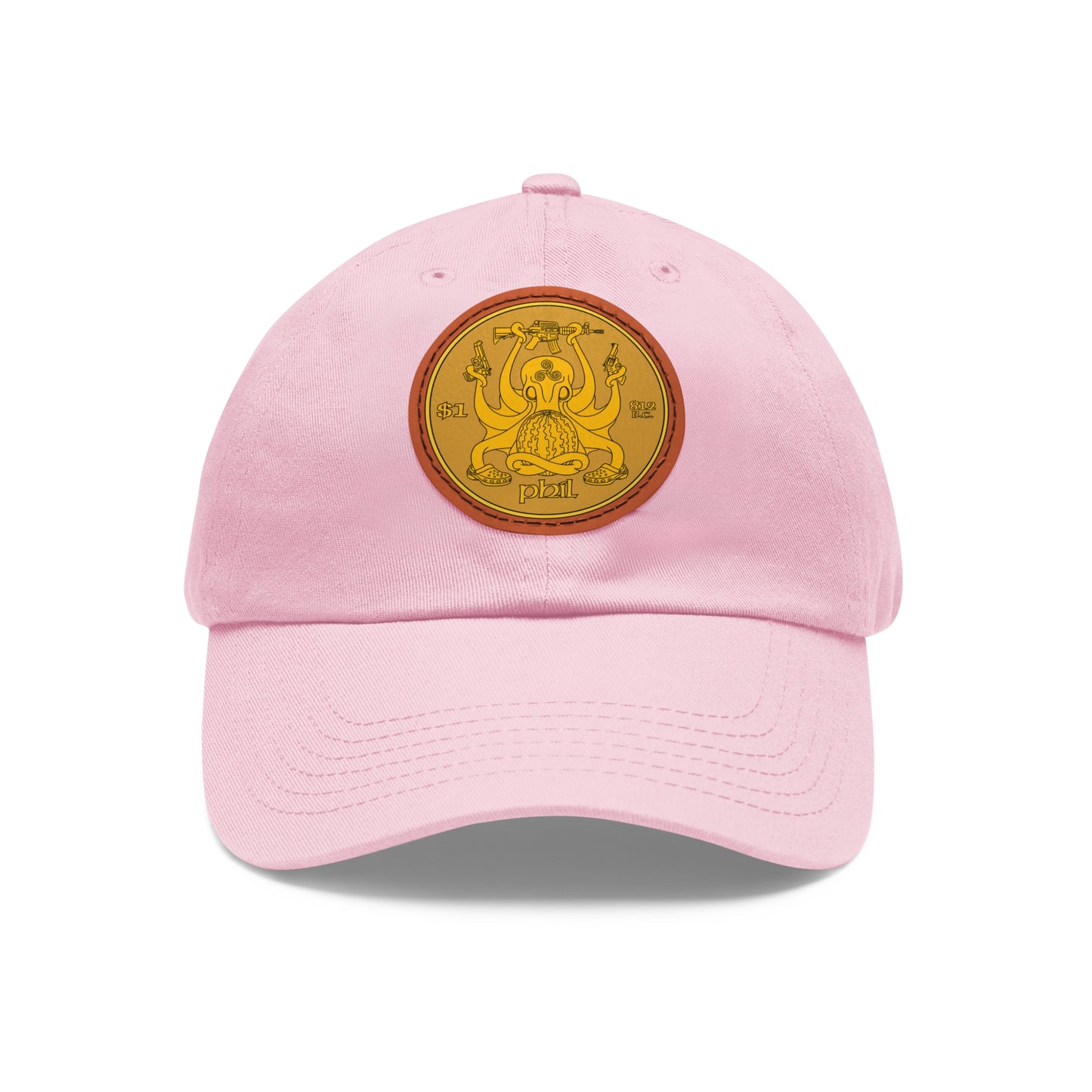 Phil Coinage! Dad Hat with Leather Patch (Round)