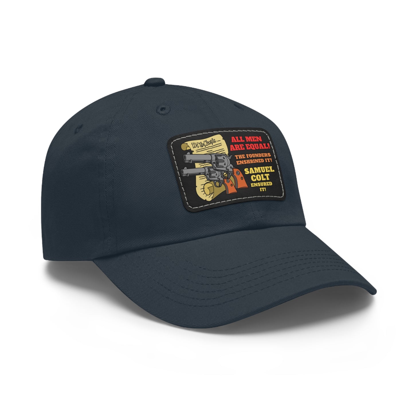 Equalizers! Dad Hat with Leather Patch (Rectangle)