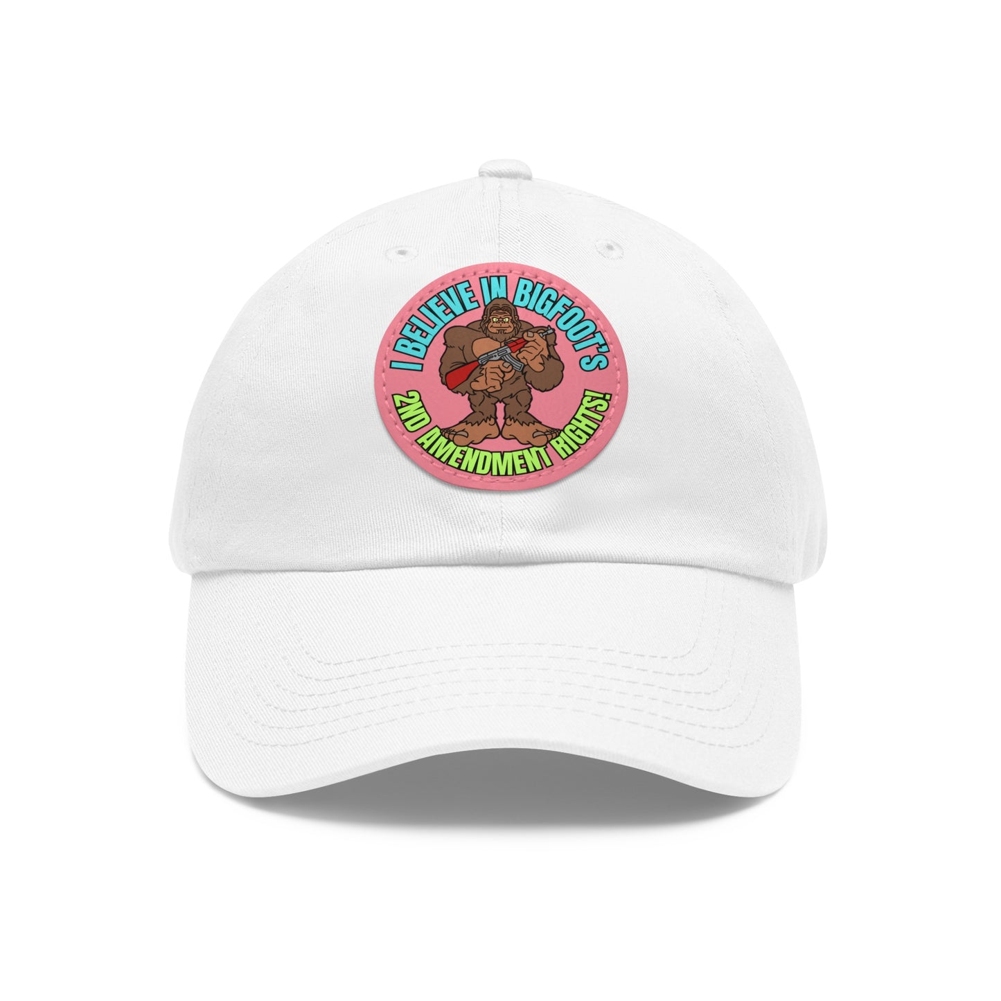 I Believe! Dad Hat with Leather Patch (Round)
