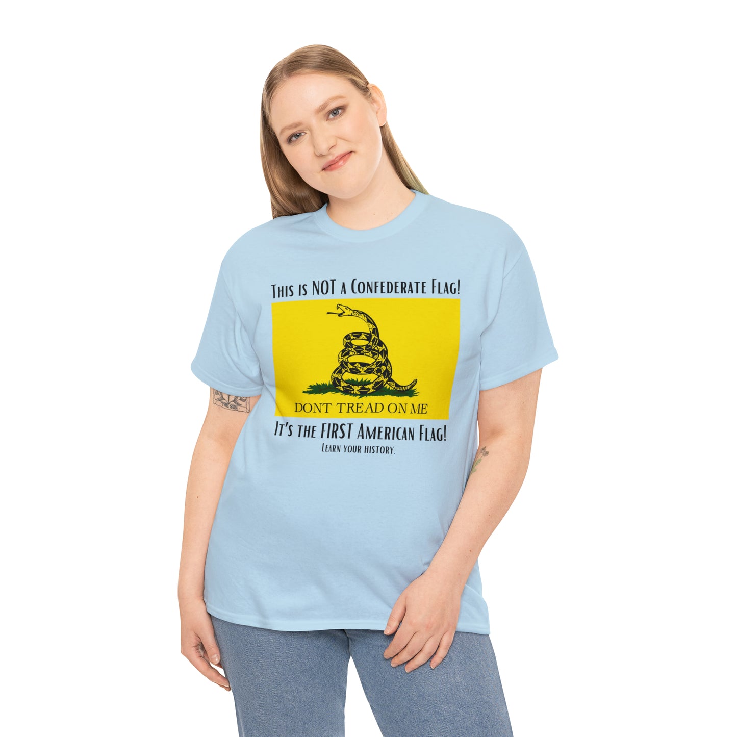 1st American Flag Unisex Heavy Cotton Tee