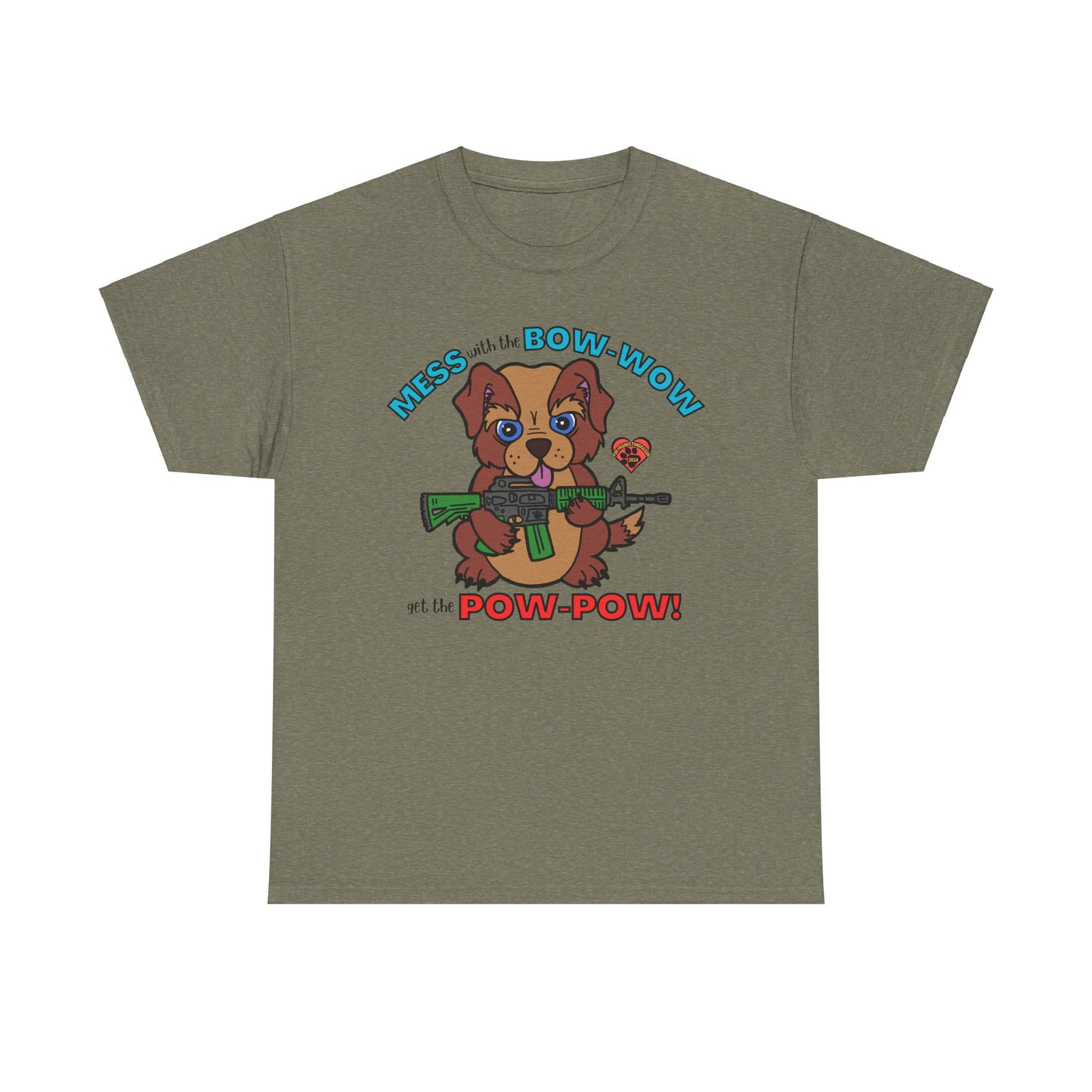 Mess with the Bow-Wow (FFF) Unisex Heavy Cotton Tee