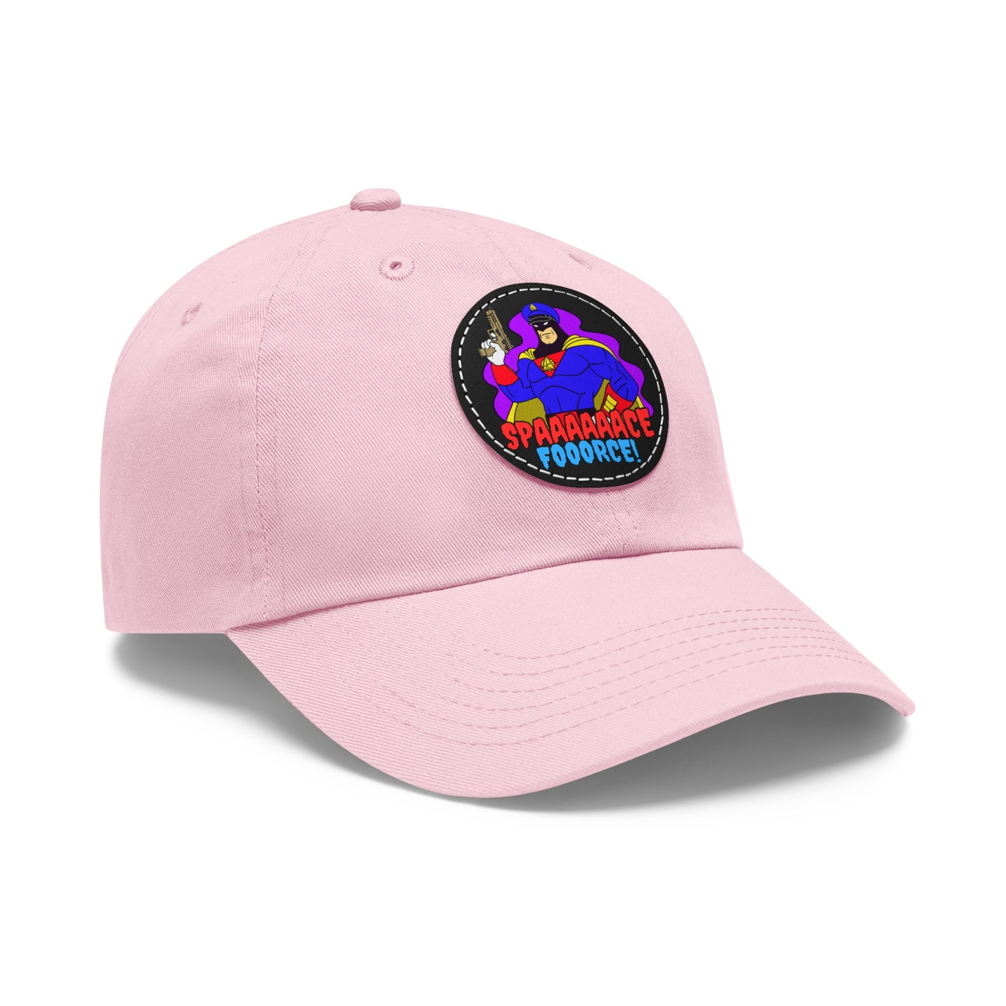 Space Force! Dad Hat with Leather Patch (Round)