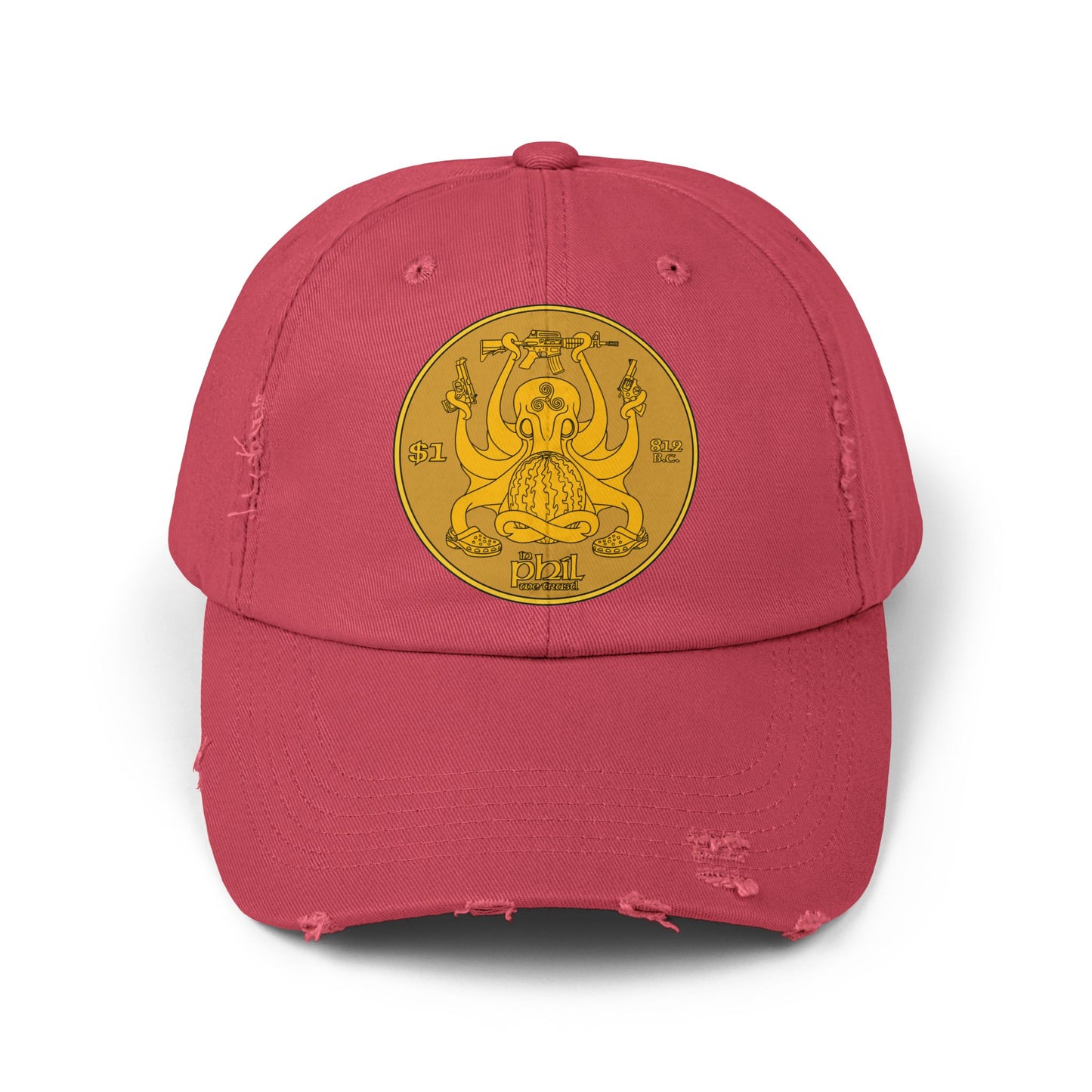In Phil We Trust! Unisex Distressed Cap
