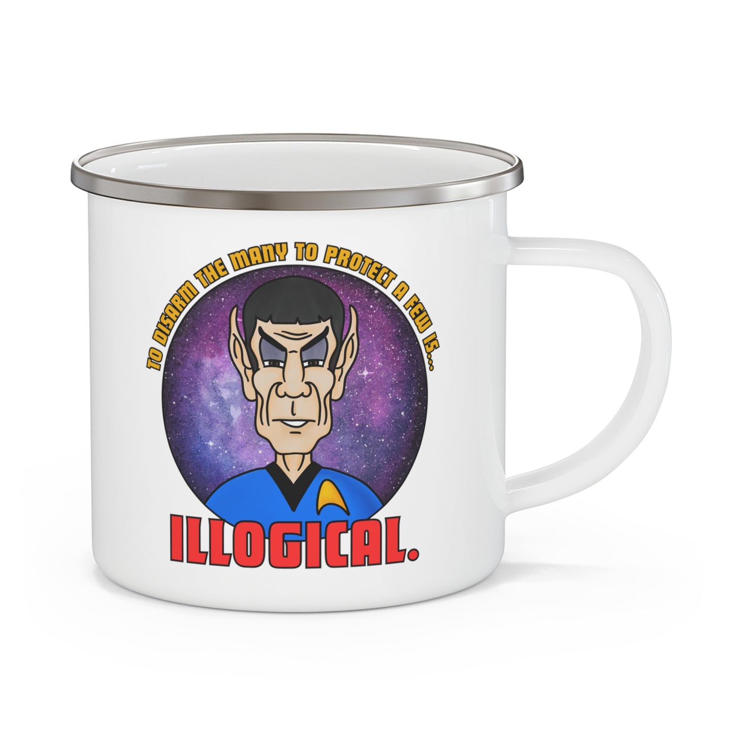 Illogical Enamel Camping Mug