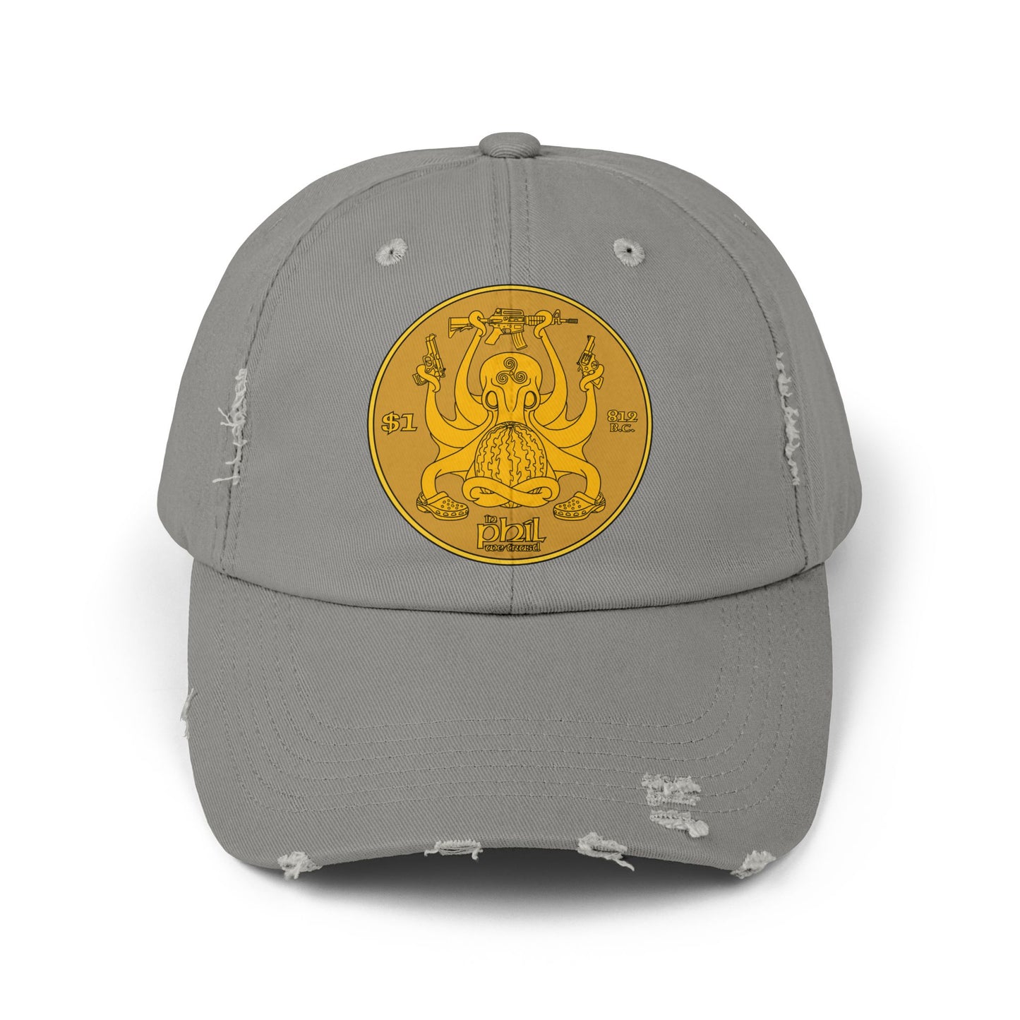 In Phil We Trust! Unisex Distressed Cap
