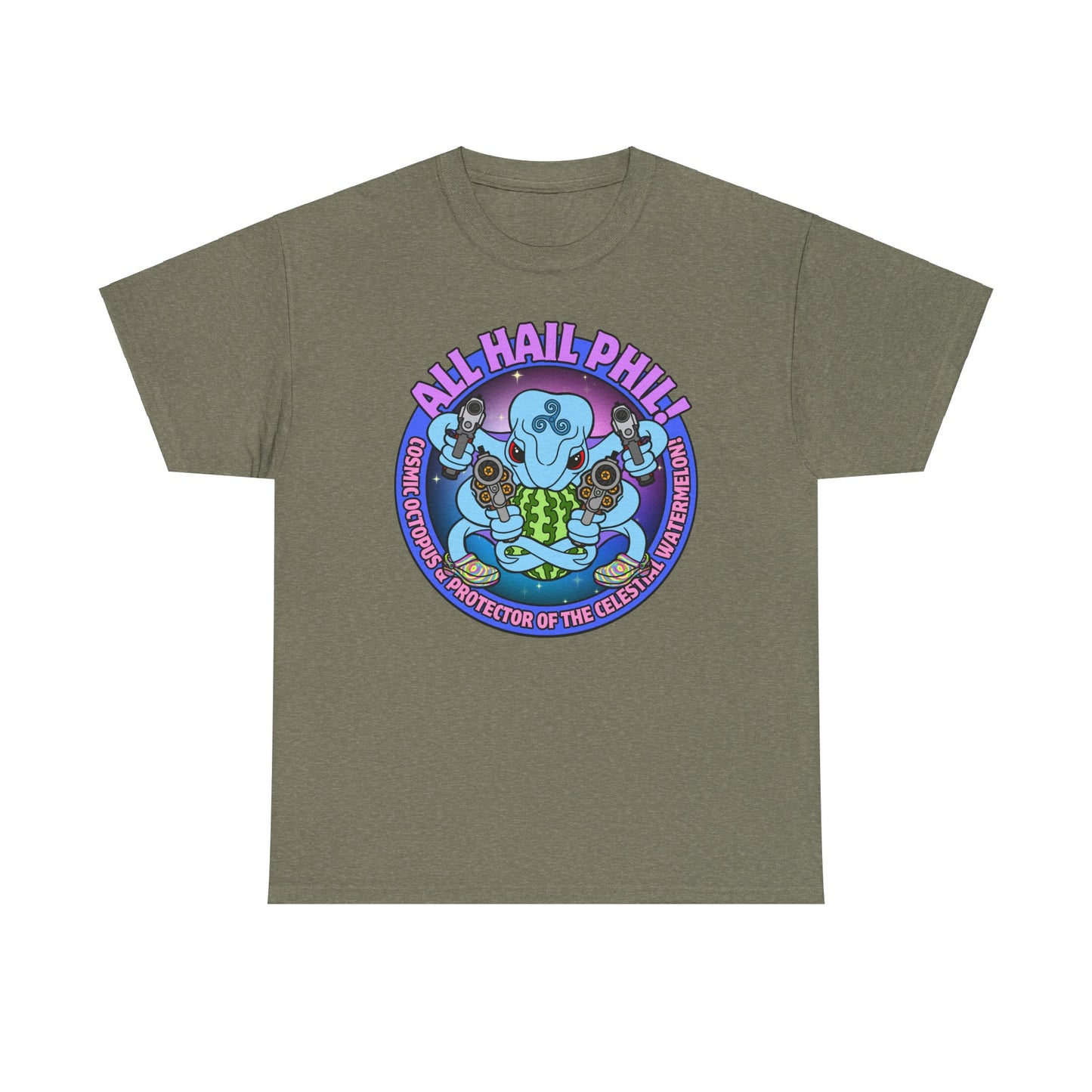 Cosmic Octopus! Unisex Heavy Cotton Tee