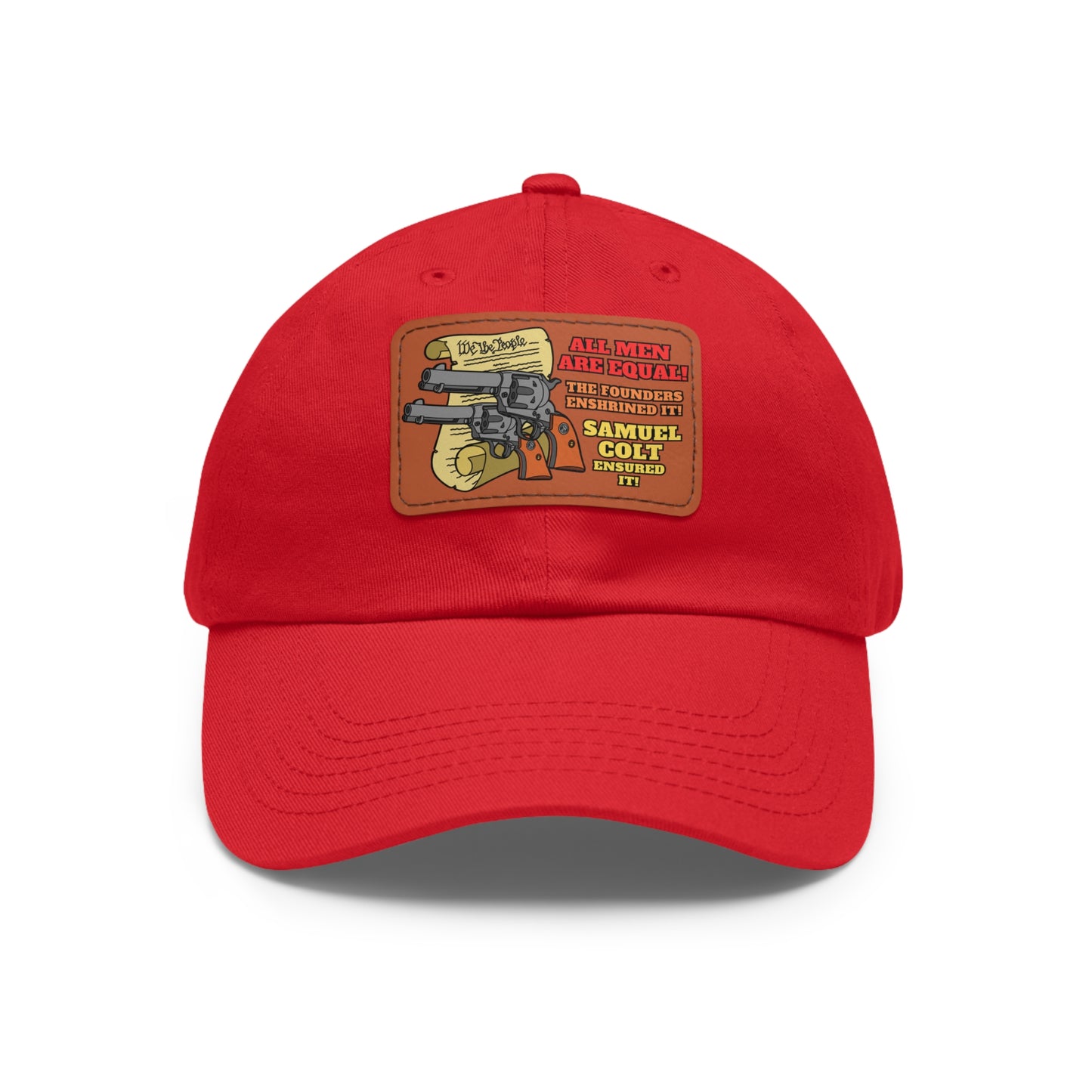 Equalizers! Dad Hat with Leather Patch (Rectangle)