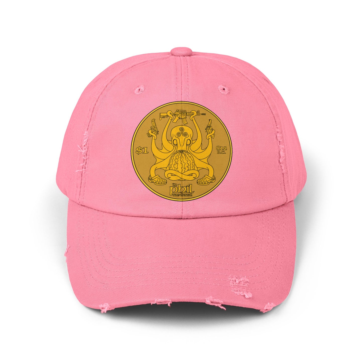 In Phil We Trust! Unisex Distressed Cap