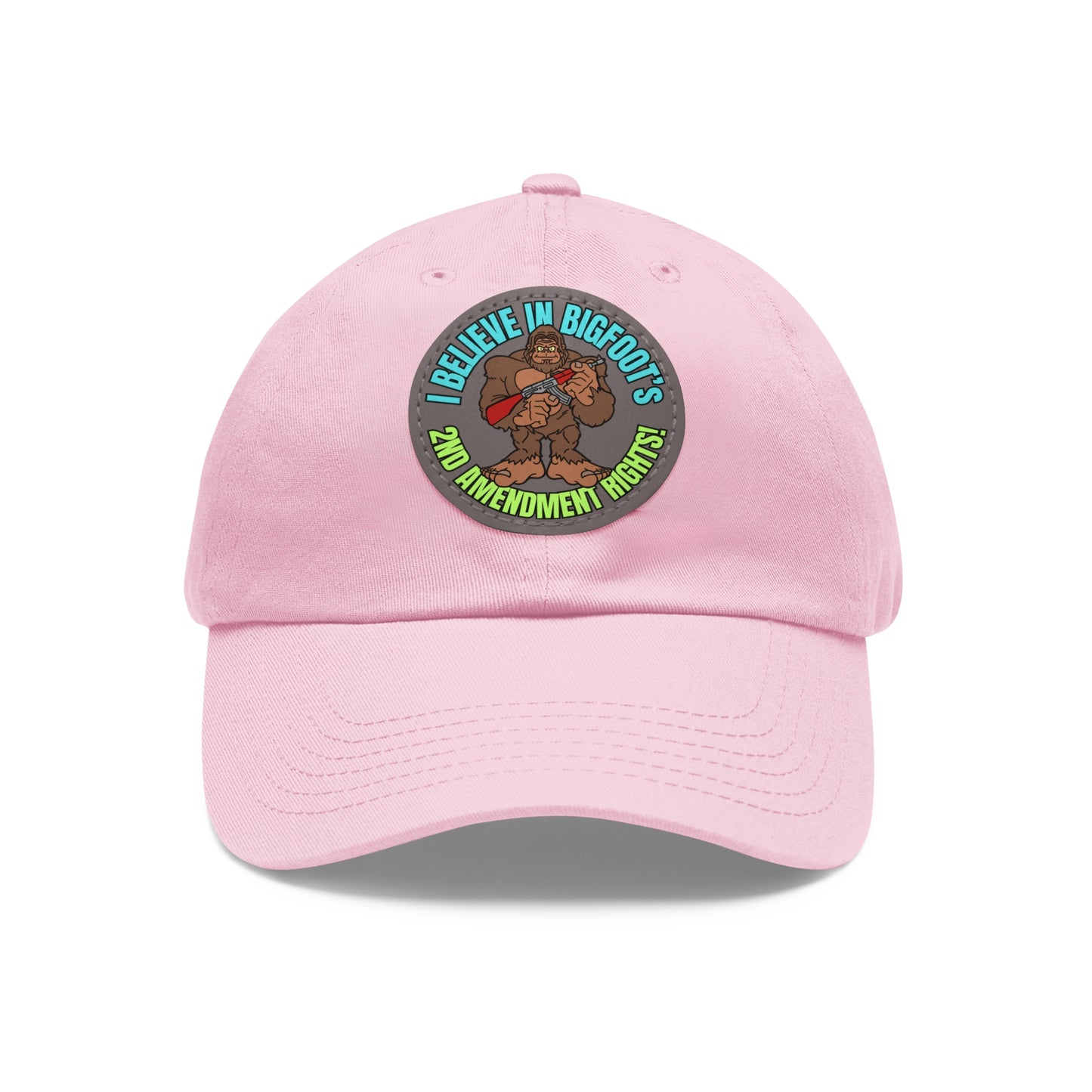 I Believe! Dad Hat with Leather Patch (Round)