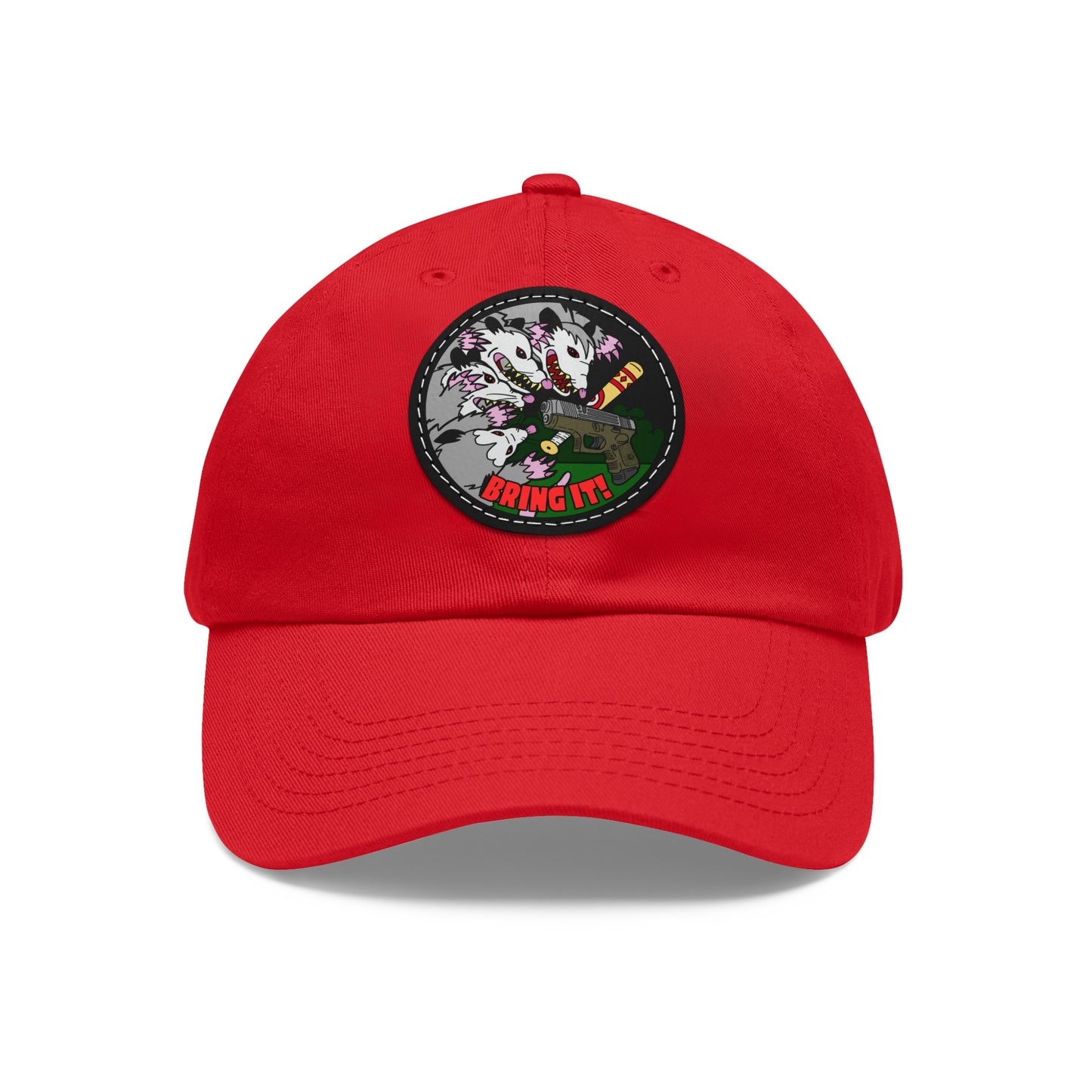 Gary's Last Stand! Dad Hat with Leather Patch (Round)