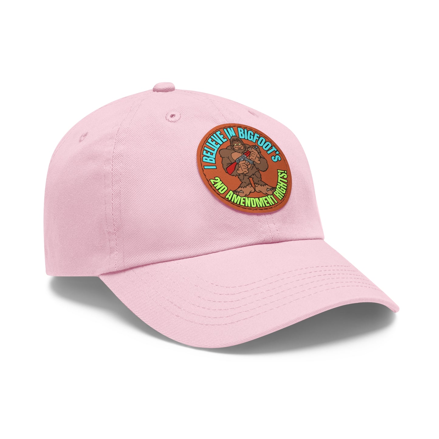 I Believe! Dad Hat with Leather Patch (Round)