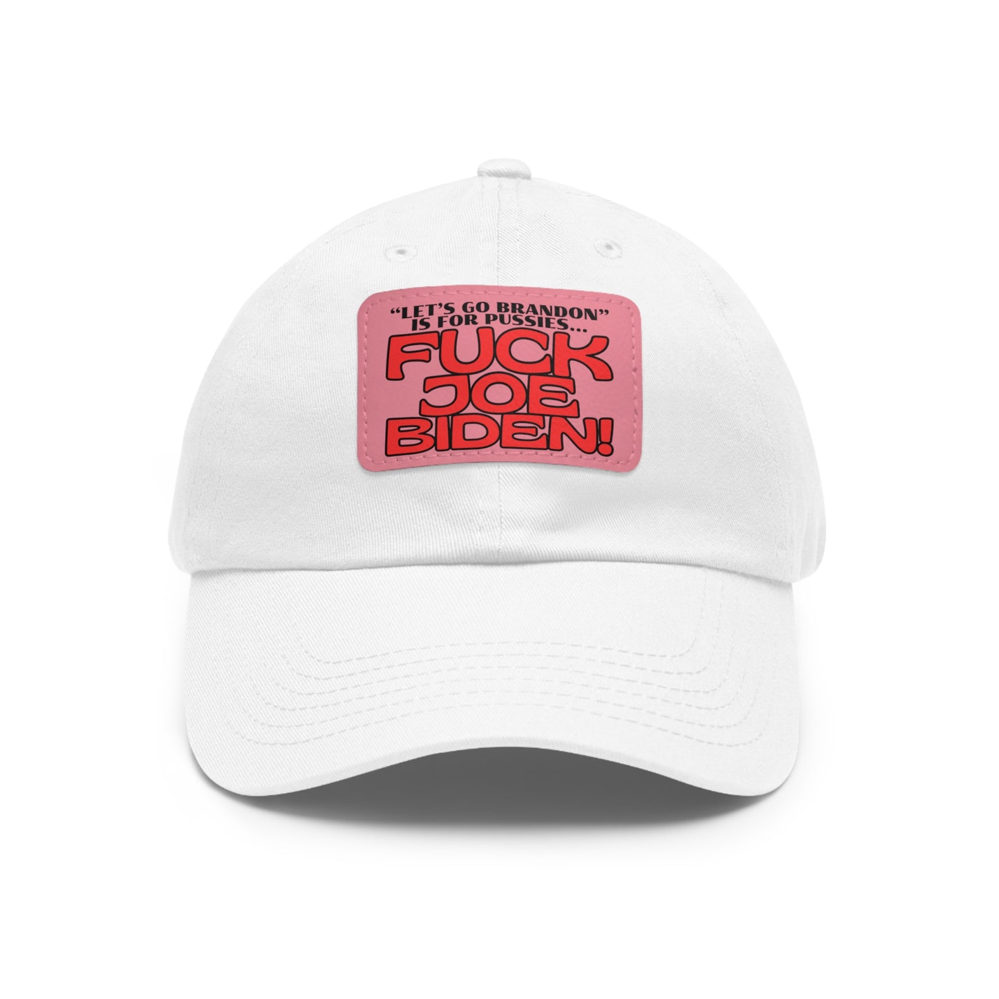 F' Joe Biden! Dad Hat with Leather Patch (Rectangle)