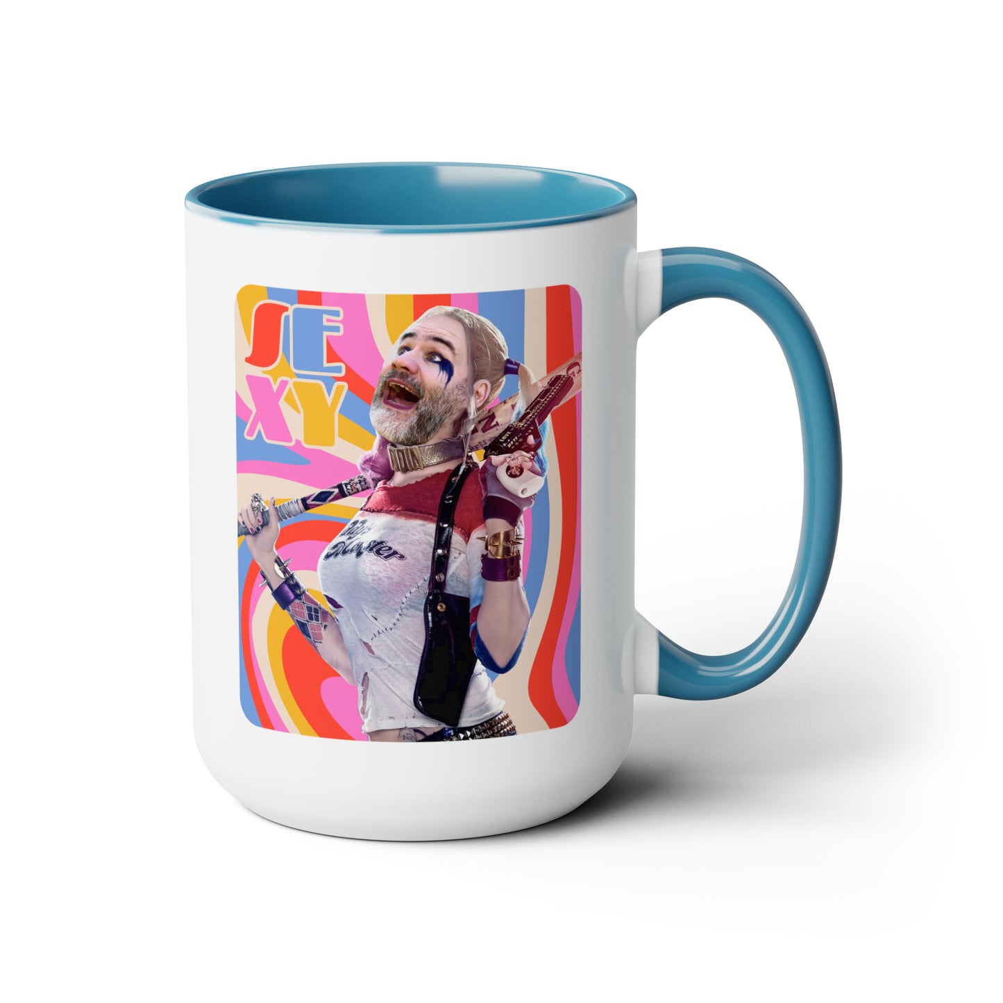 SEXY & Packin' Two-Tone Coffee Mugs, 15oz