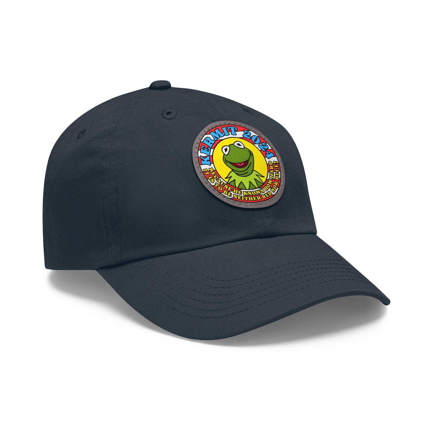 KERMIT 2024! Dad Hat with Leather Patch (Round)
