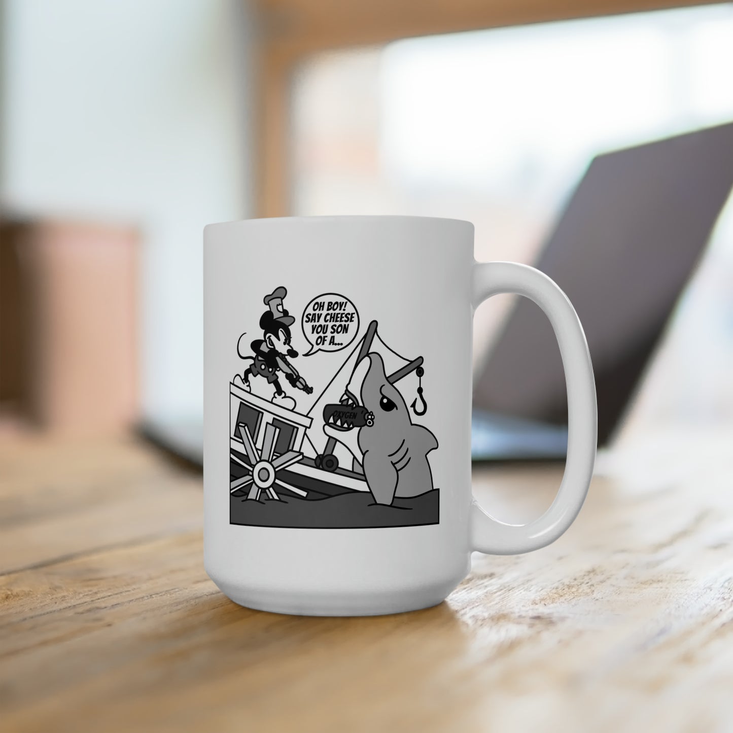Willie vs. Bruce! Ceramic Mug 15oz