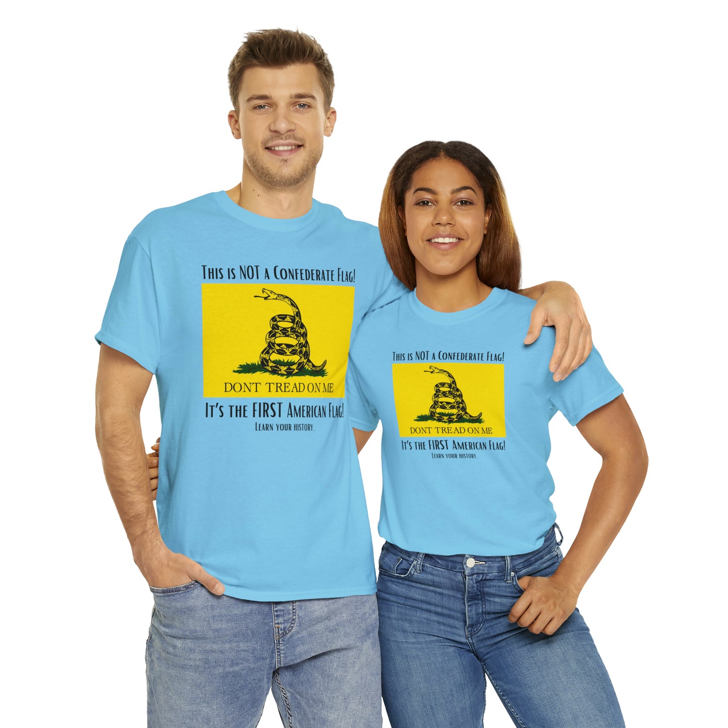1st American Flag Unisex Heavy Cotton Tee