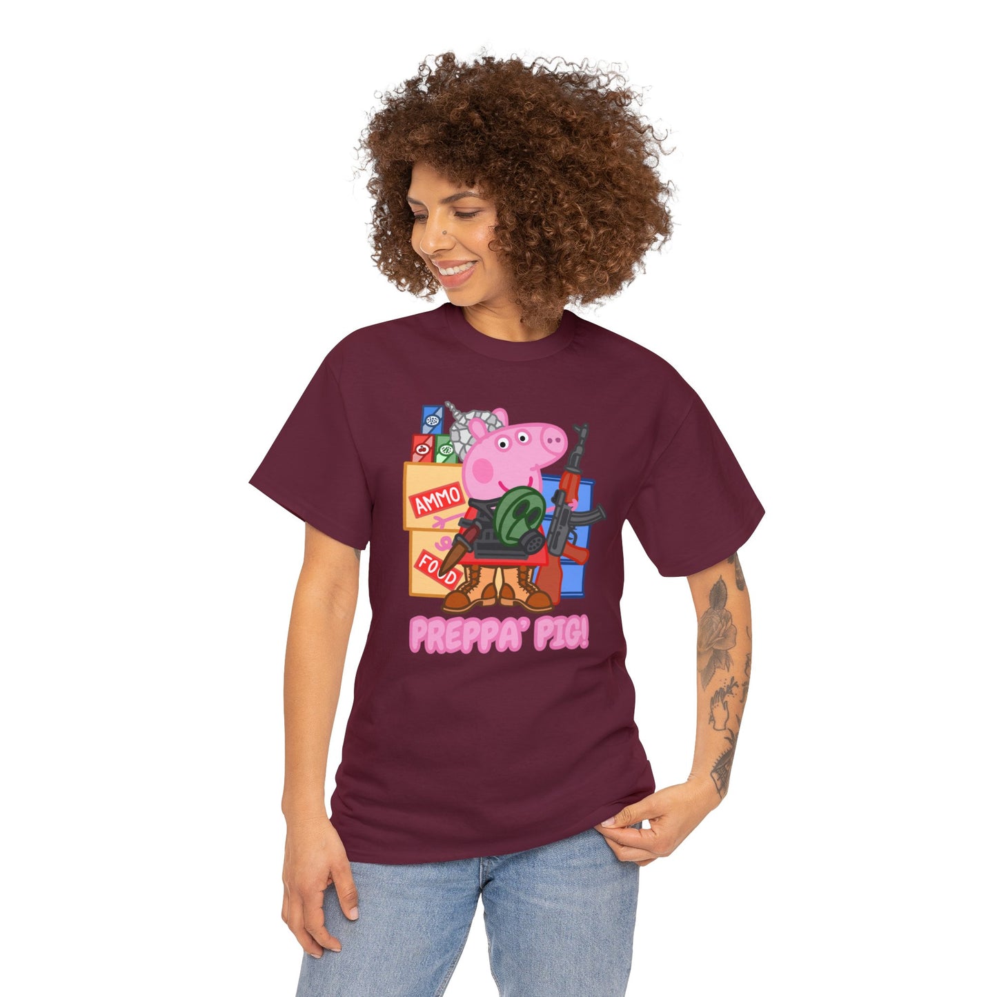 Preppa' Pig! Unisex Heavy Cotton Tee
