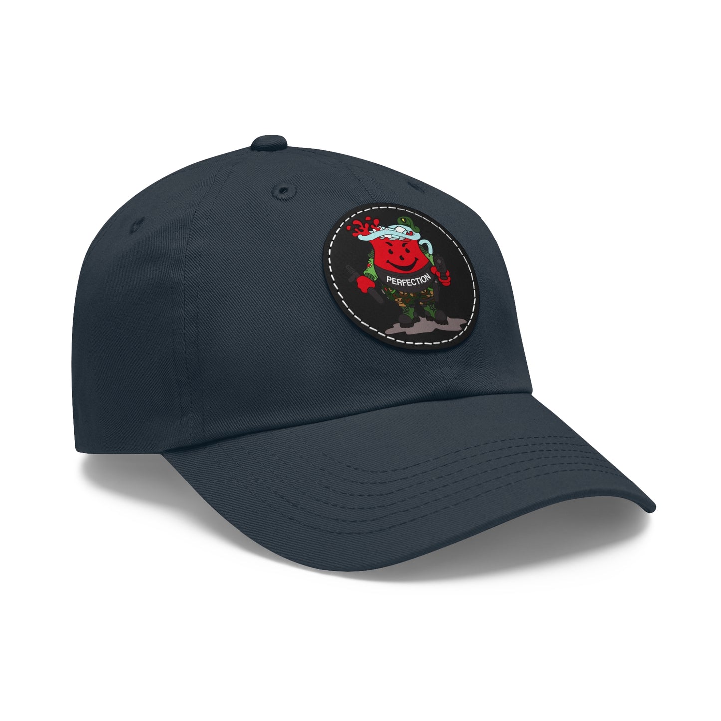 Glock Perfection! Dad Hat with Leather Patch (Round)