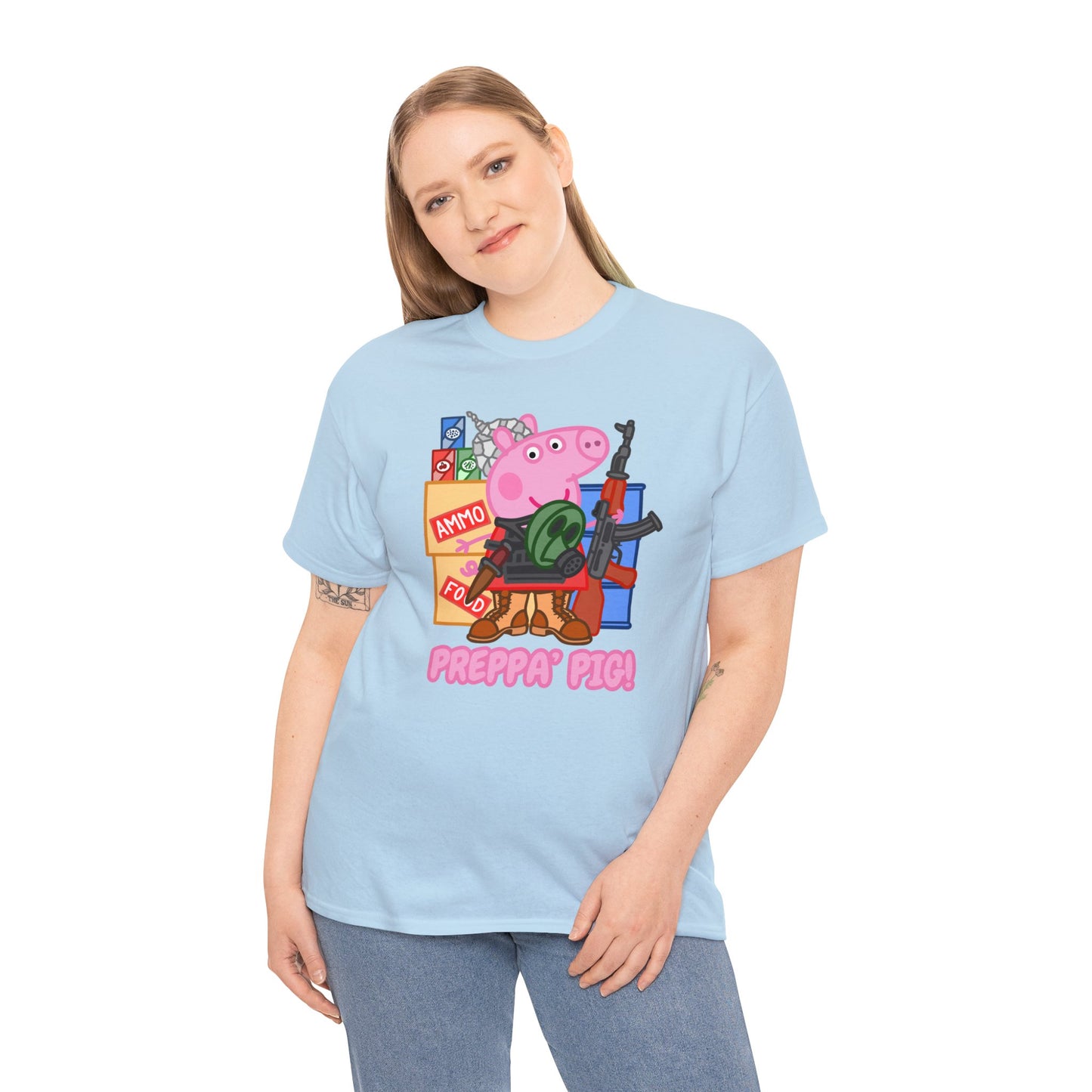 Preppa' Pig! Unisex Heavy Cotton Tee