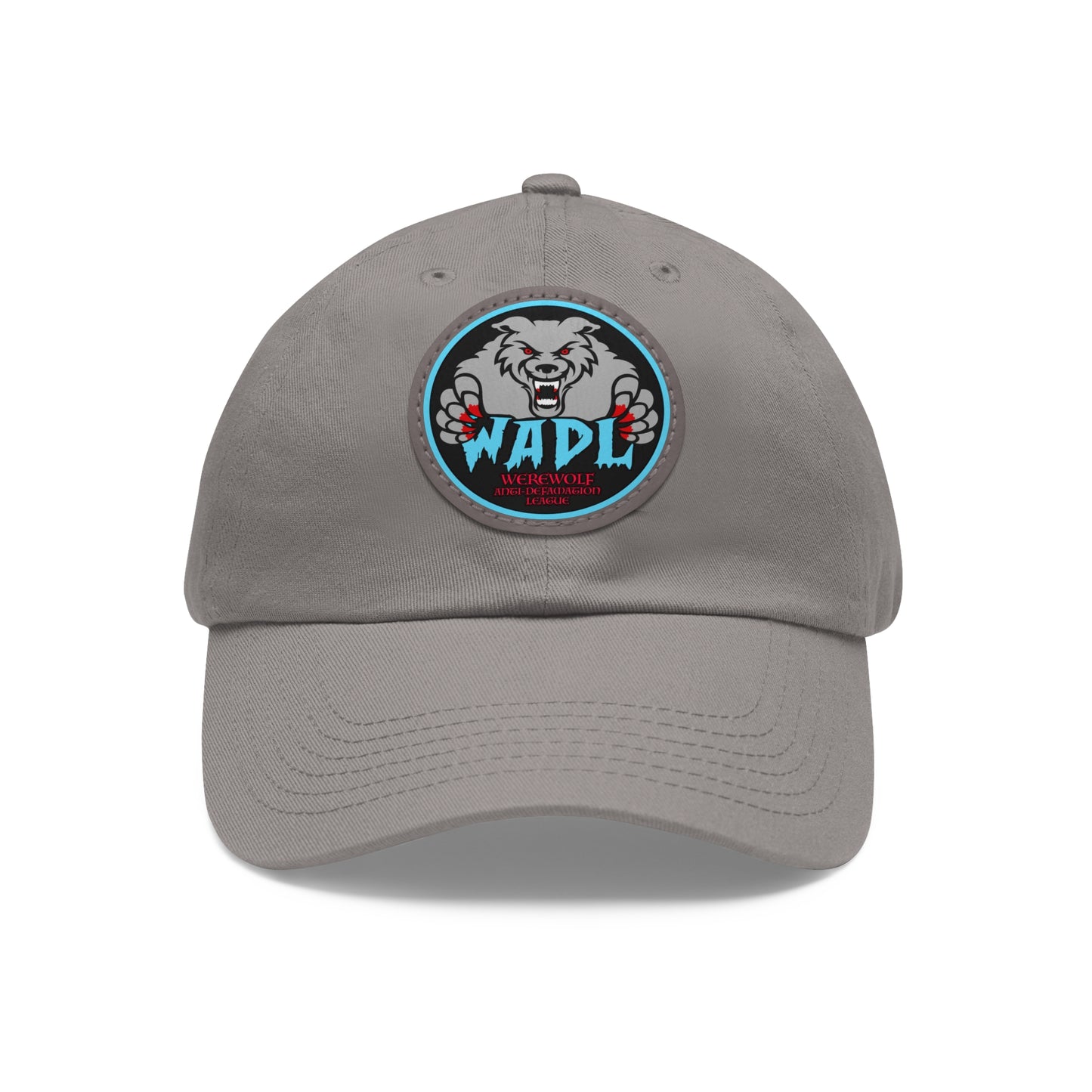 W.A.D.L. Dad Hat with Leather Patch (Round)