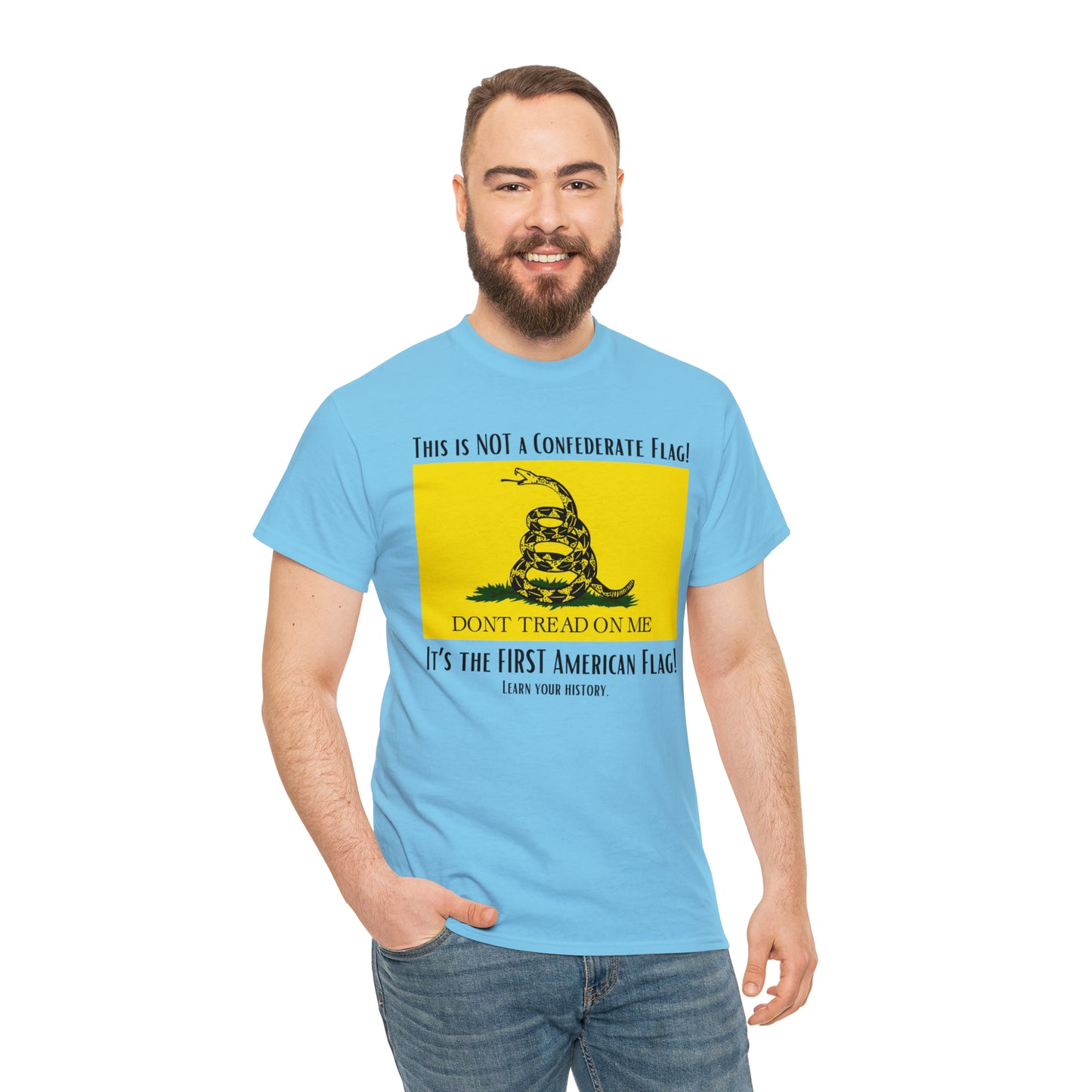 1st American Flag Unisex Heavy Cotton Tee
