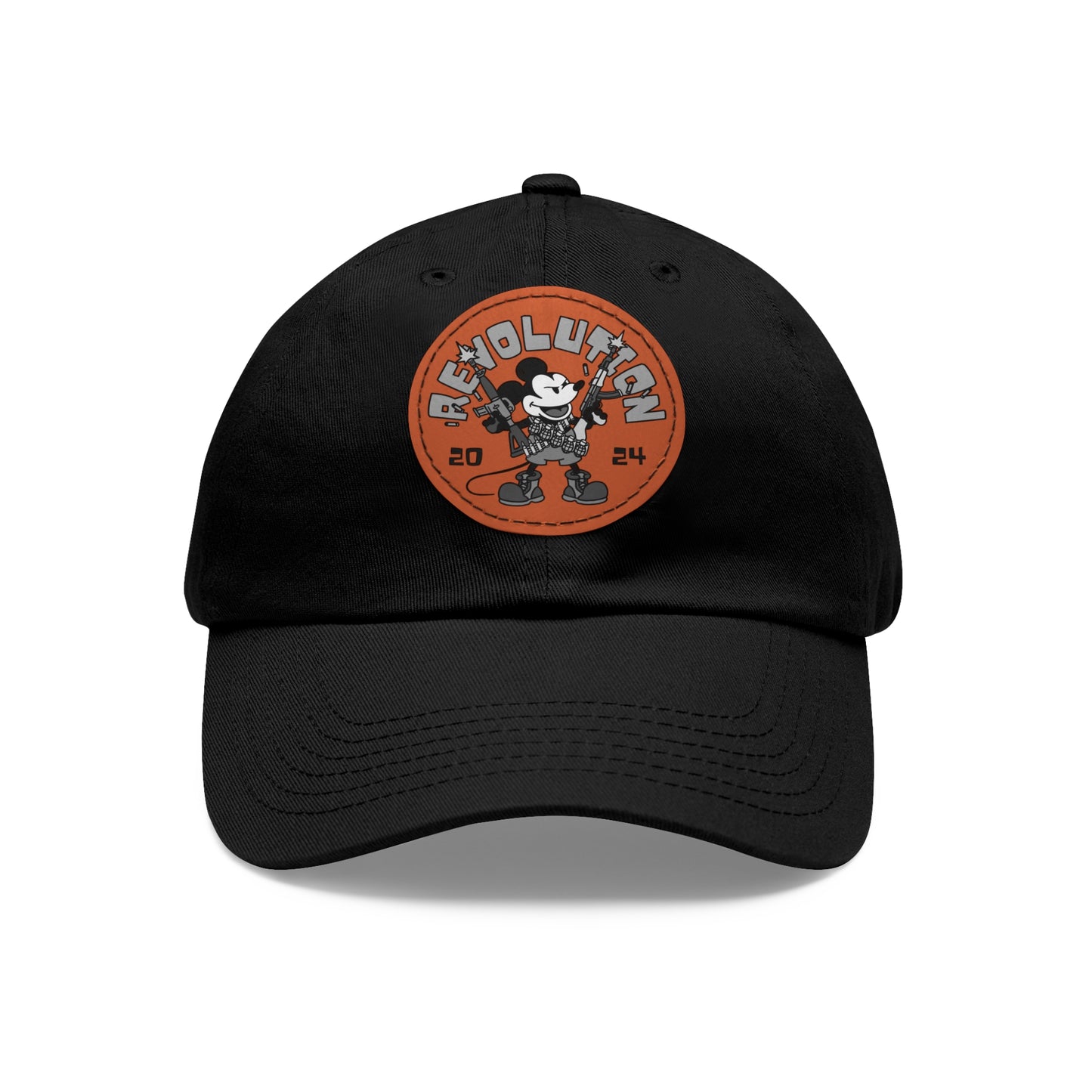 Revolutionary Willie! Dad Hat with Leather Patch (Round)